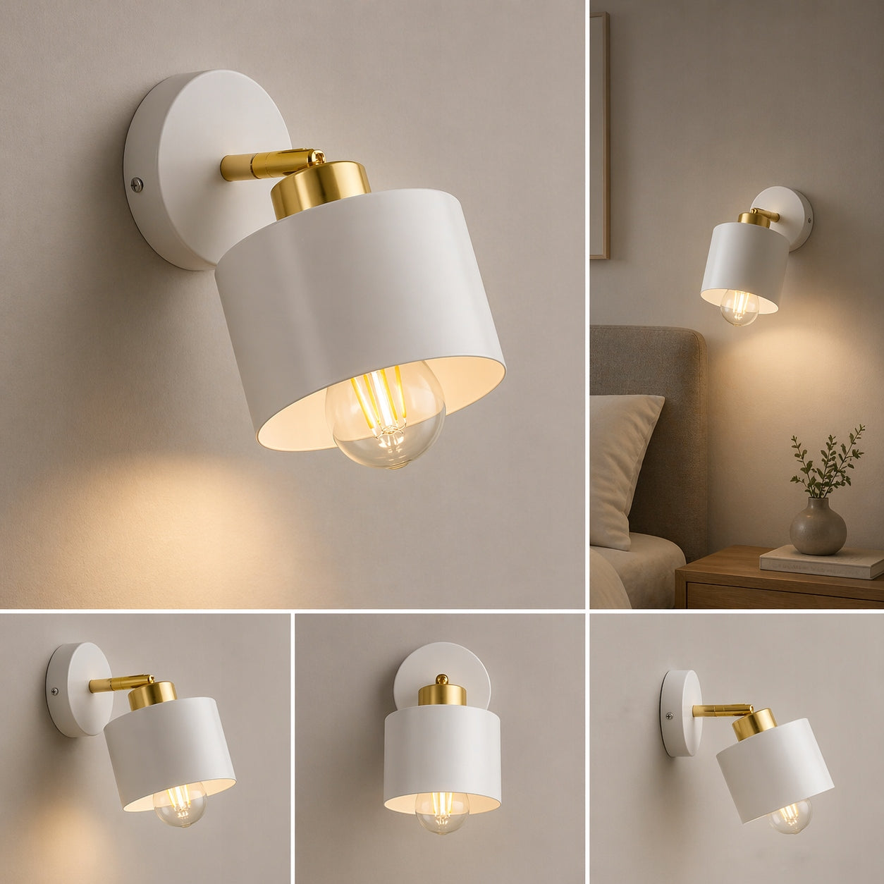 Wall lamp indoor movable lamp E27 wall LED white Packaging status original