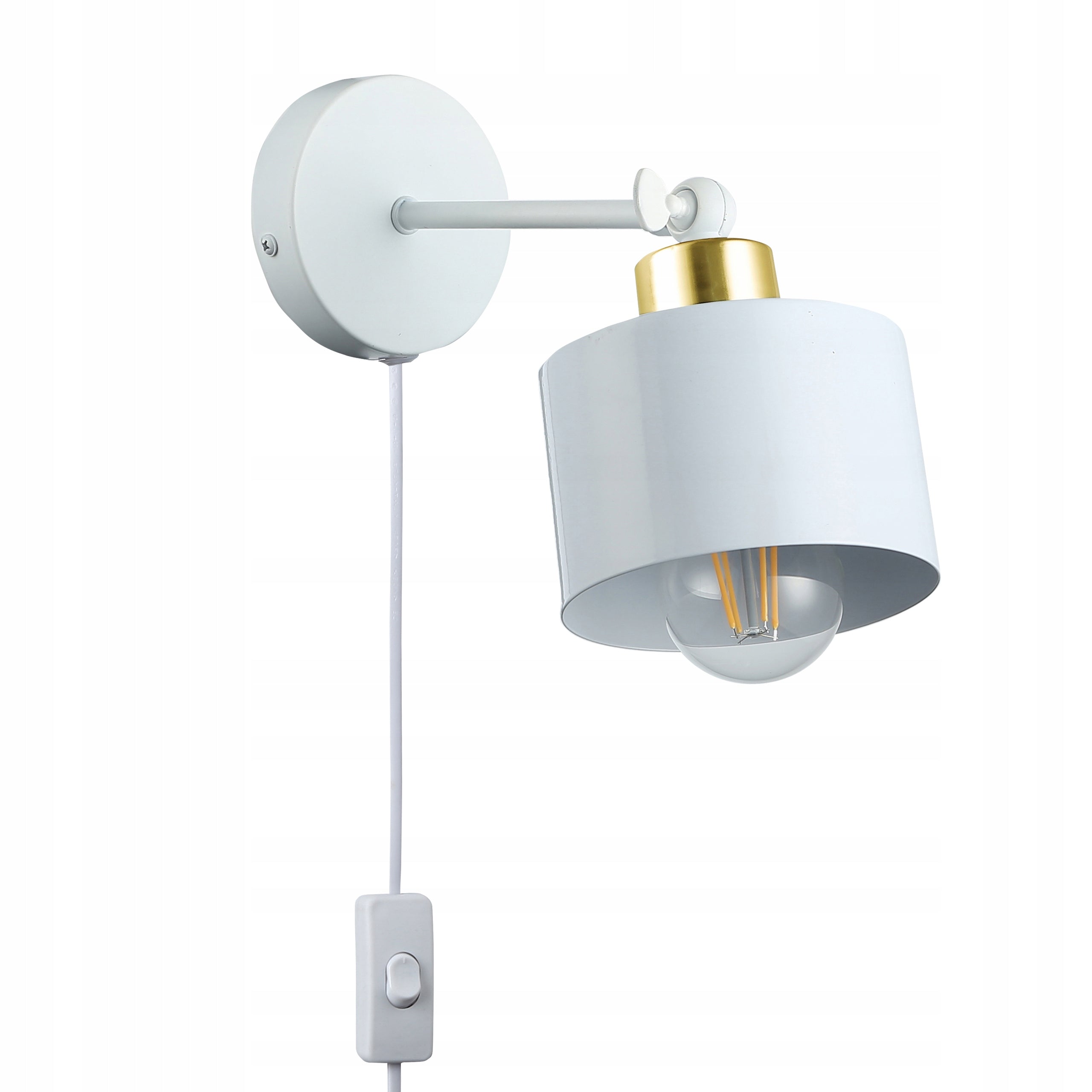 Wall lamp indoor wall lamp E27 LED white gold switch