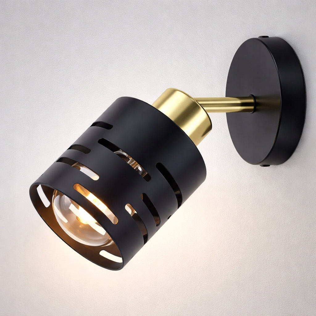 Wall lamp indoor wall lamp black E27 movable LED Manufacturer code 0140