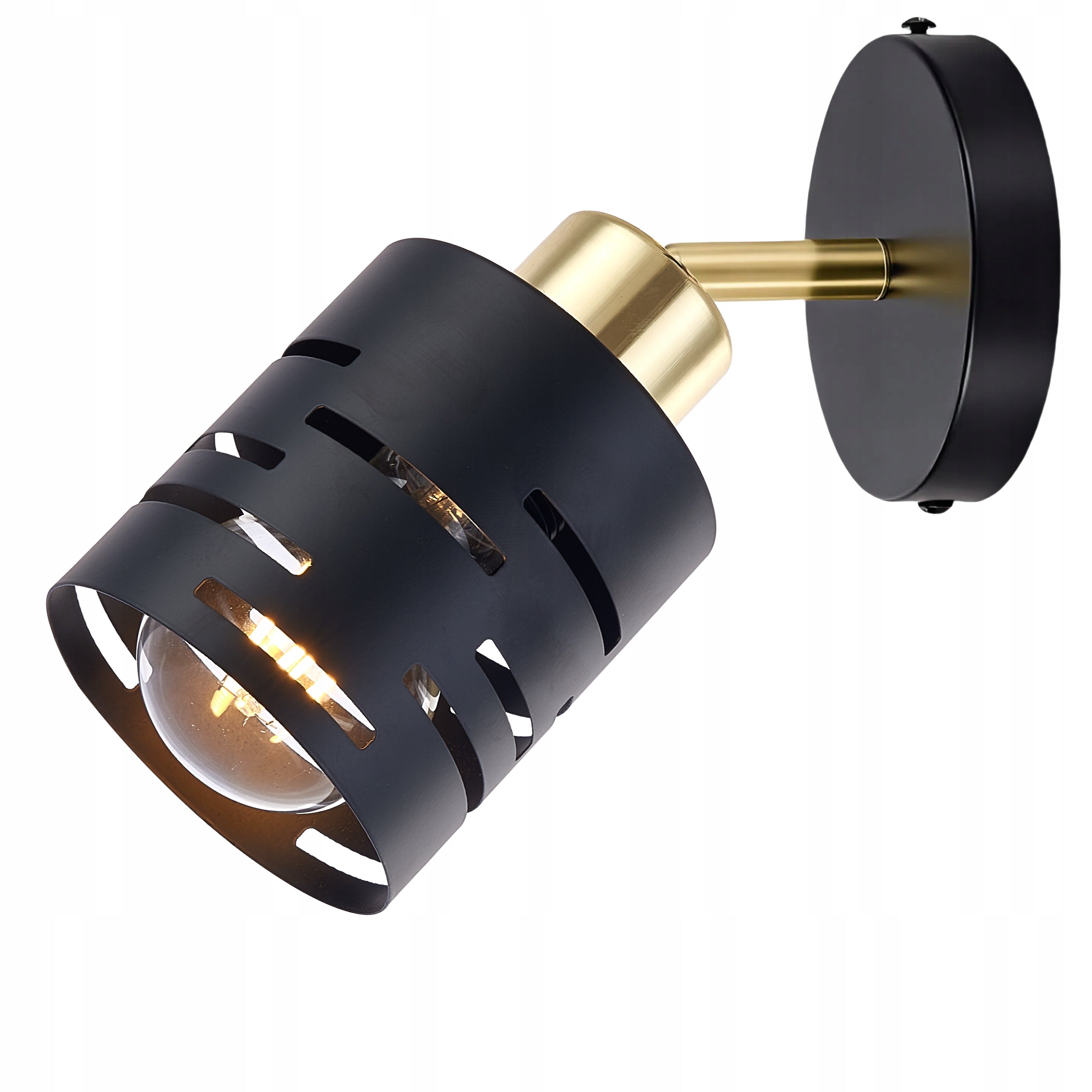 Wall lamp indoor wall lamp black E27 movable LED