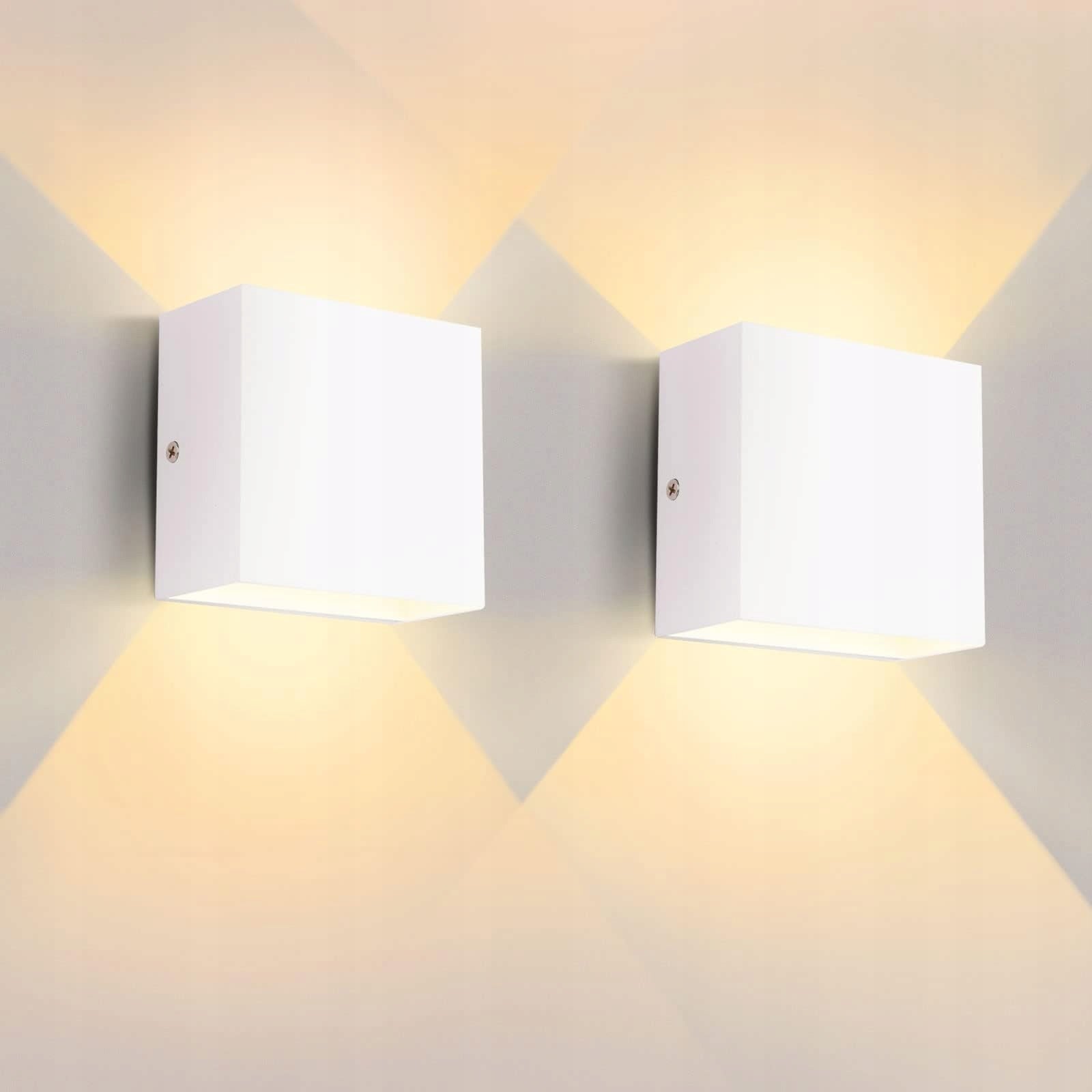 Wall lamp living room hallway wall lamp UP-DOWN 6W, 2Pcs White warm Brand no brand