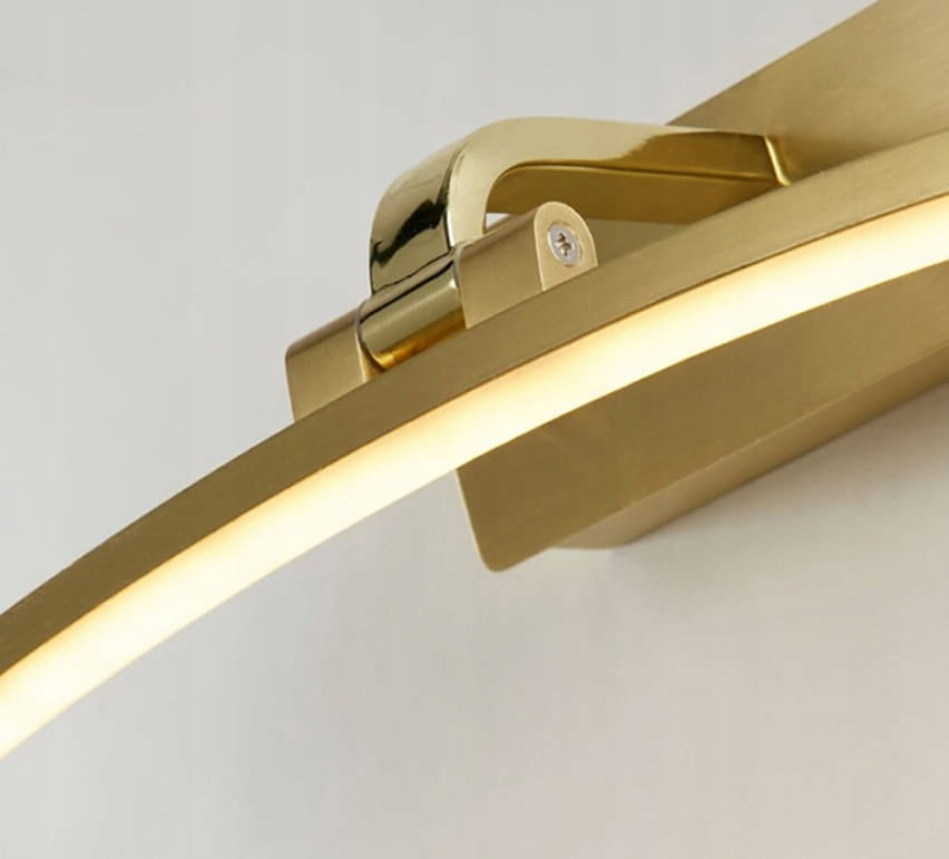 Wall lamp over round LED mirror for bathroom gold brushed copper Manufacturer code LDK60NW-600-26-G