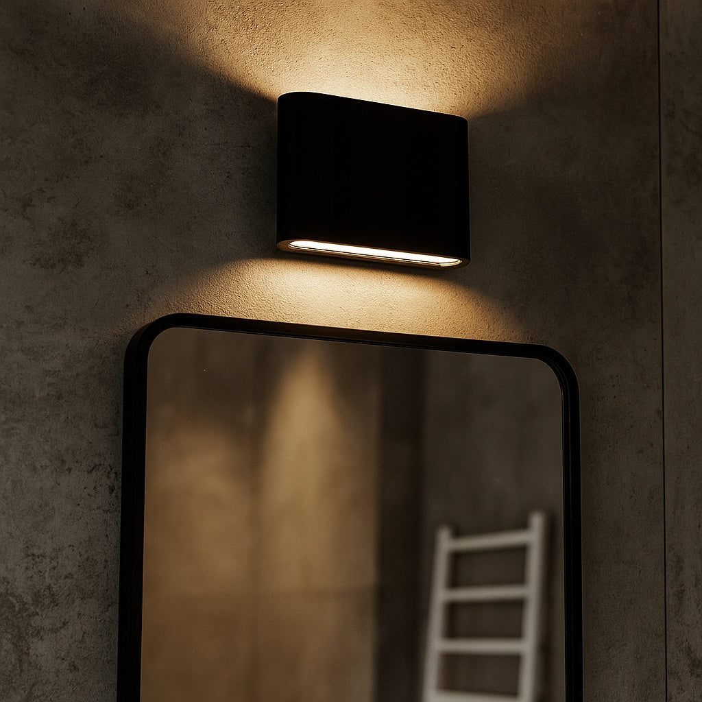 Wall lamp wall lamp outdoor indoor luminaire for garden IP44 Manufacturer code Oprawa architektoniczna Gantio LED 6W czarna