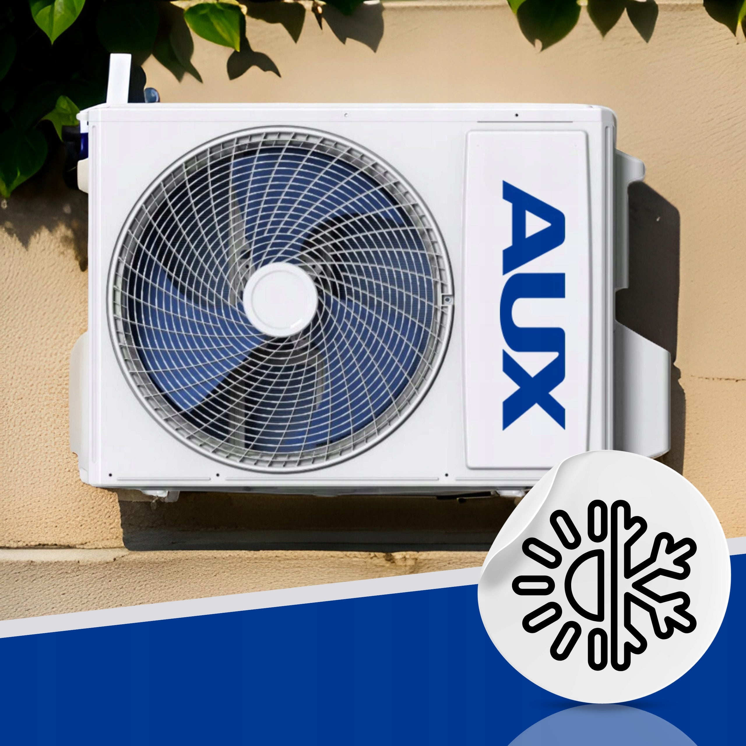 Wall-mounted air conditioner AUX Q-Smart ECO 3,5 kW 40m2 Wi-Fi Cooling power 3500 W