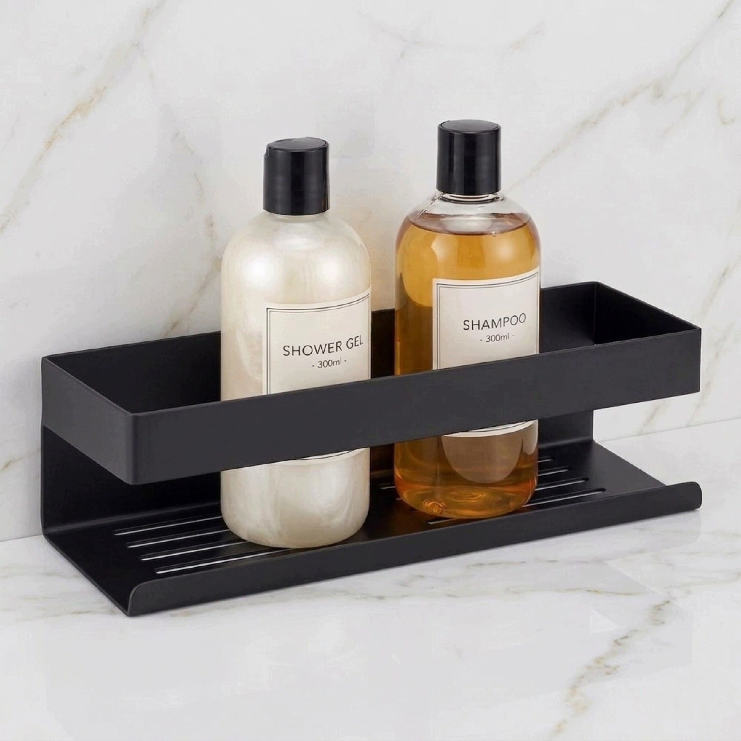Wall-mounted bathroom shelf Royal Artisan black stainless steel 30x10x8 cm Packaging status original