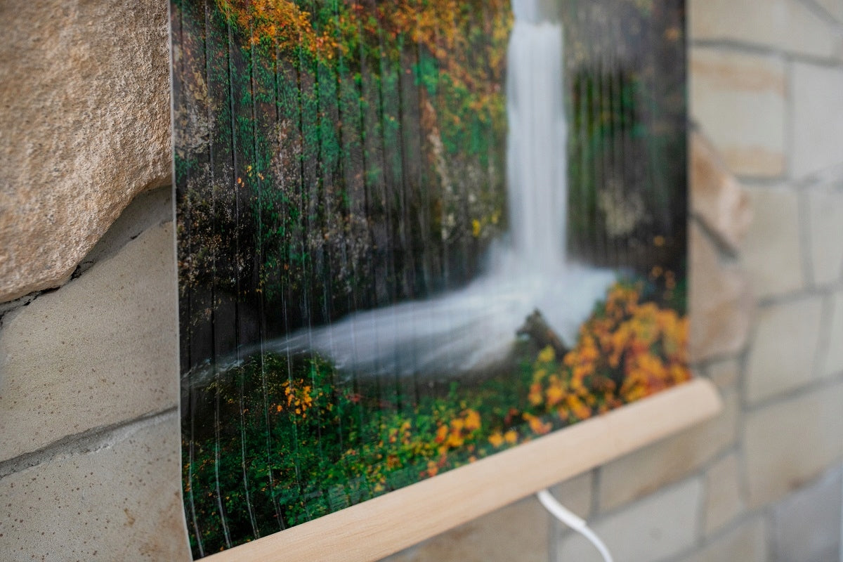 Wall-mounted infrared heater TRIO pattern: WATERFALL with POWER REGULATOR Manufacturer code 700572