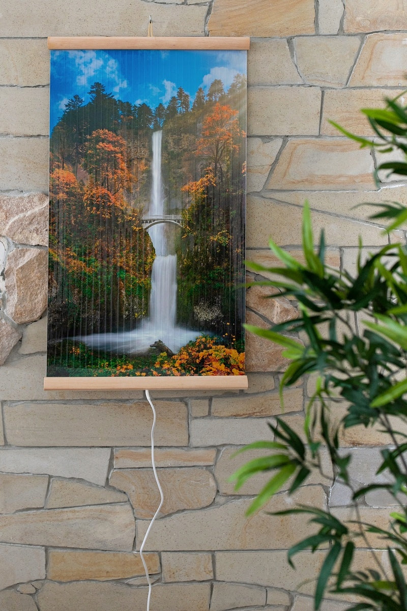 Wall-mounted infrared heater TRIO pattern: WATERFALL with POWER REGULATOR Packaging status original