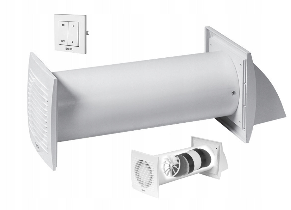 Wall-mounted recuperator Decentralized PRZYBYSZ Wall-mounted switch - Ø125 mm