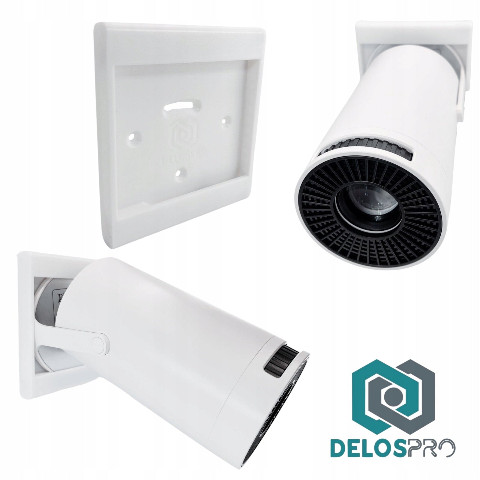 Wall or Ceiling Mount for Zenwire R1 Projector SOLID EASY INSTALLATION Color white