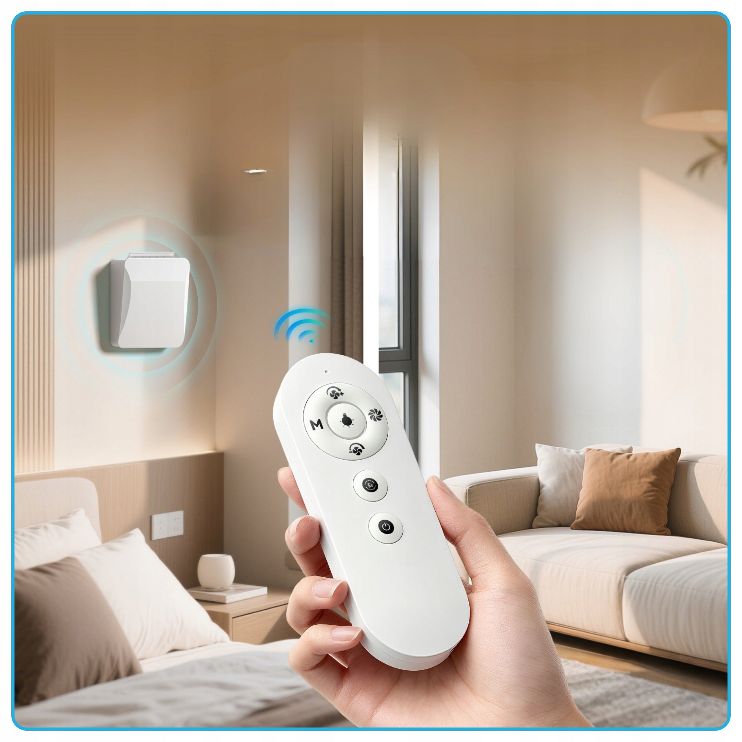 Wall recuperator AIR VENT FLOW 60m3/h WIFI Thermeco humidity sensor Product weight with unit packaging 7 kg