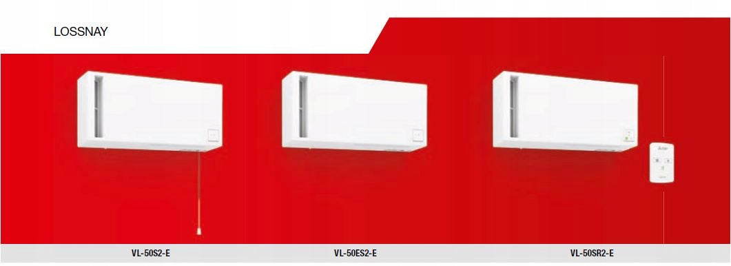 Wall recuperator Mitsubishi VL-50ES2-E with Controller Packaging status original