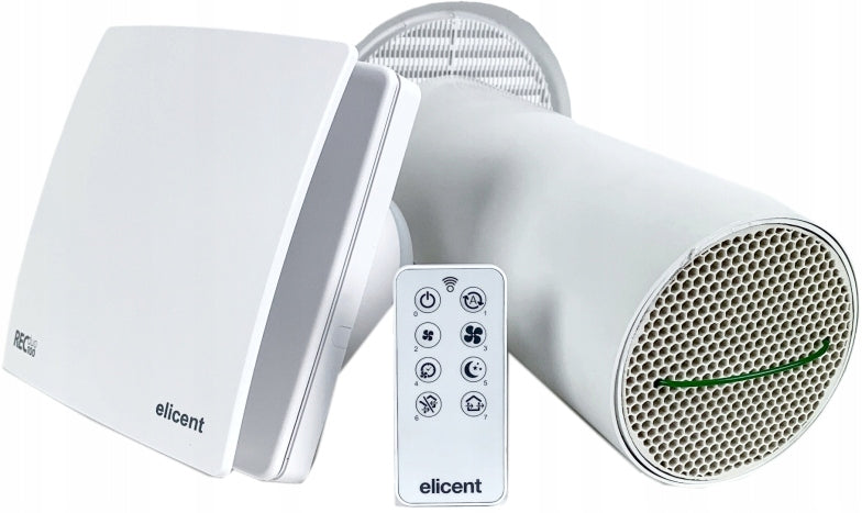 Wall recuperator VANTUBO RECDUO 100 PLUS Humidity sensor + Remote control