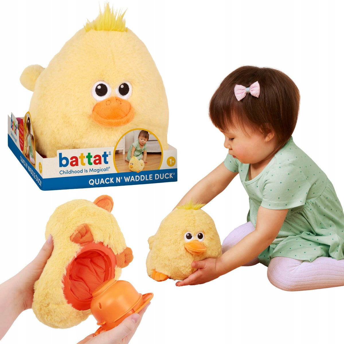 Wandering Duck with Battery Operated Sound for Learning to Crawl Battat
