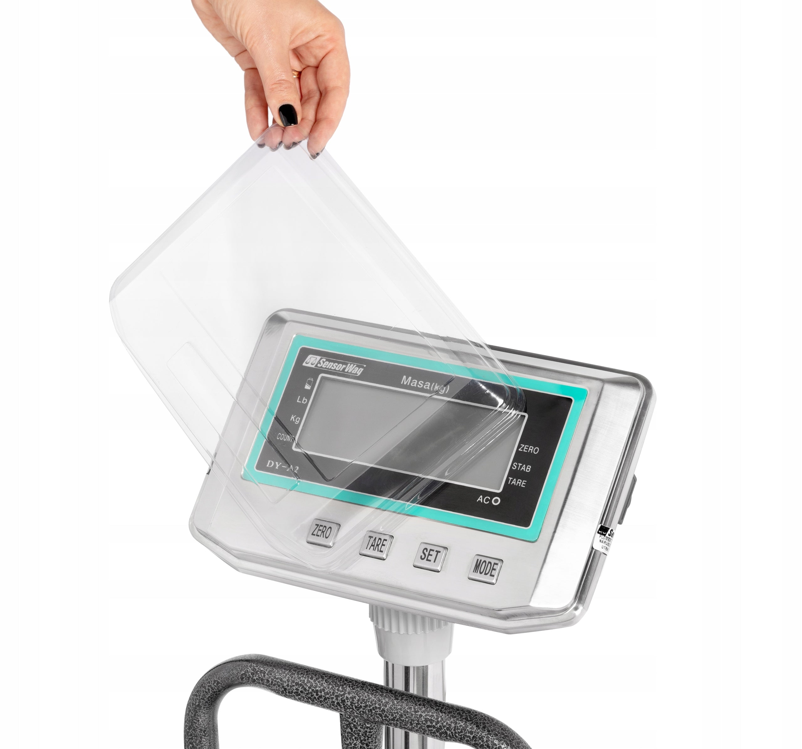 Warehouse scale up to 300kg 40x50cm shop electronic platform LCD Additional information tare function LCD display back light Polish subtitles built-in battery