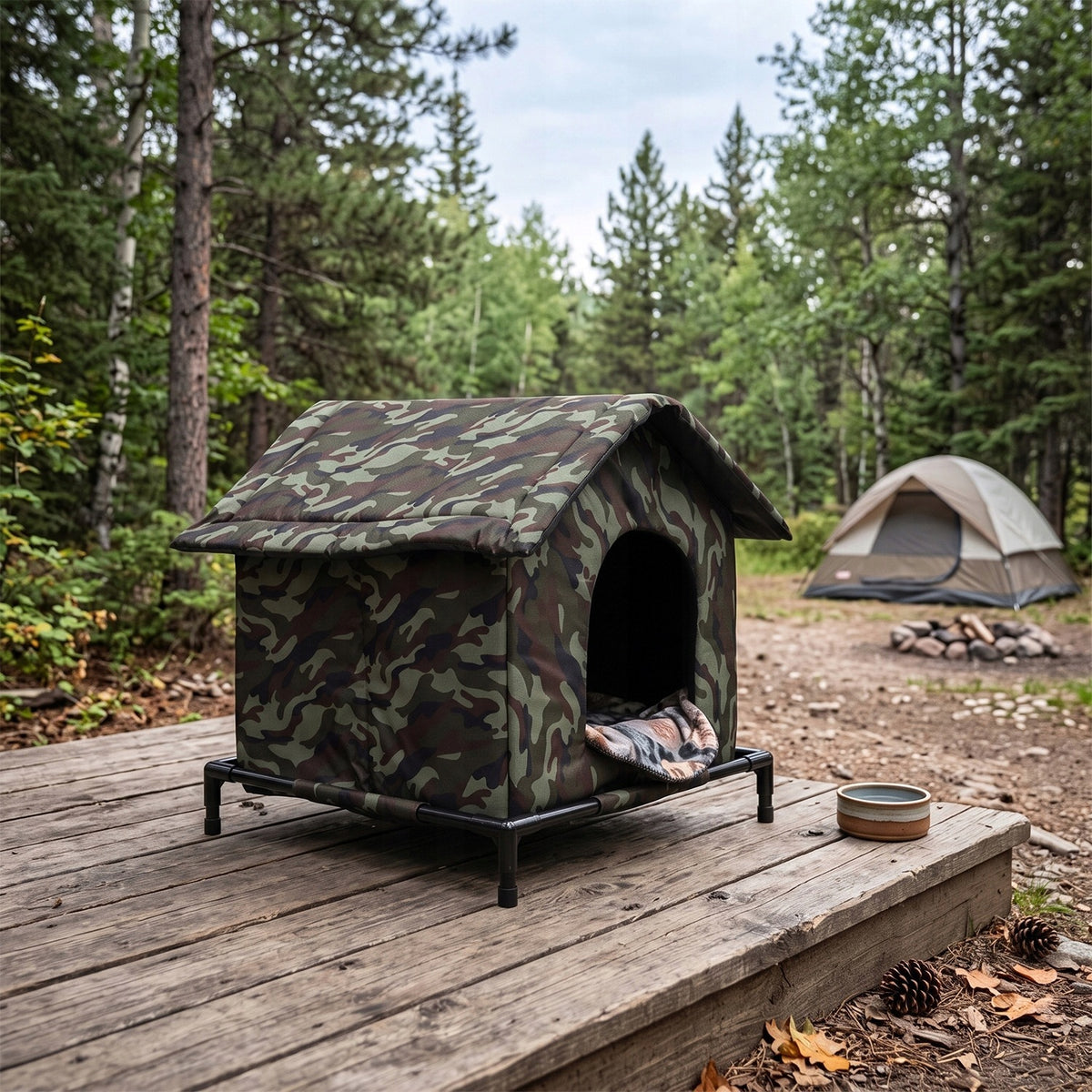 Warmed Kennel For Stray Cat For Winter Waterproof Outdoor 42x42x42cm Length 42 cm
