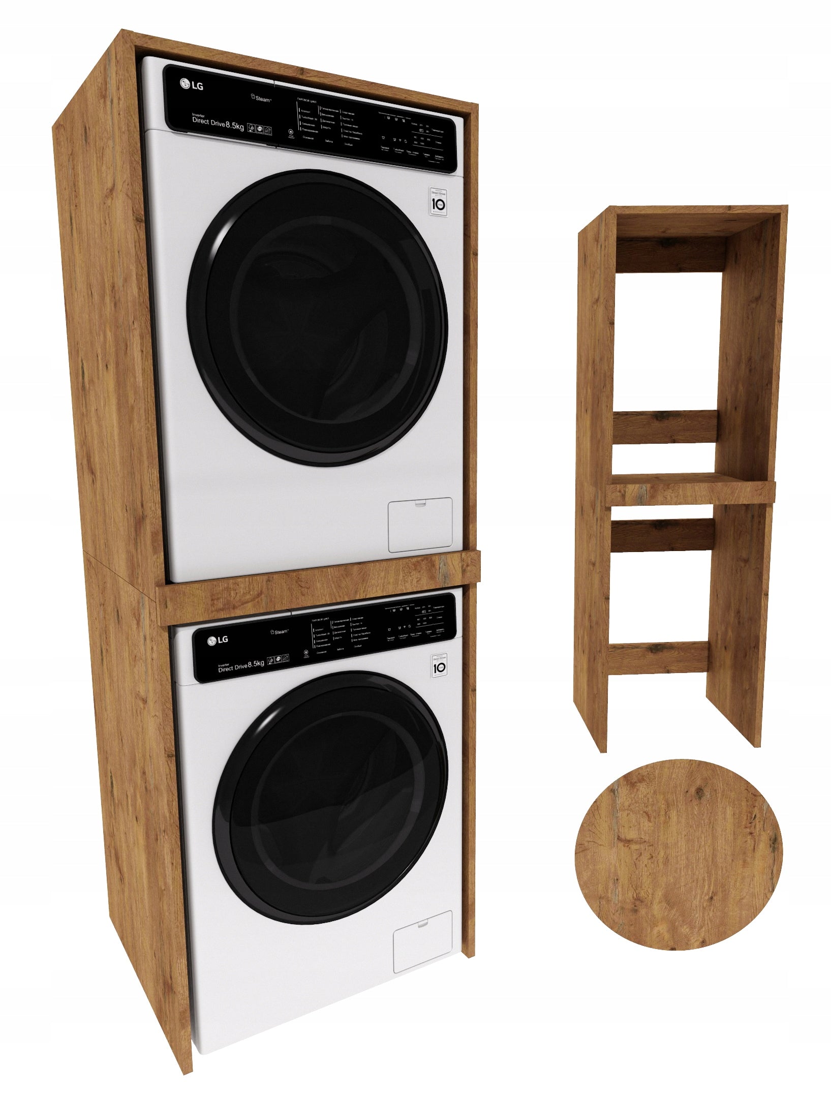 Washing Machine Cabinet Bathroom Dryer Bookcase Post Washing Machine Retro Oak lancelot EAN (GTIN) 5906781029603