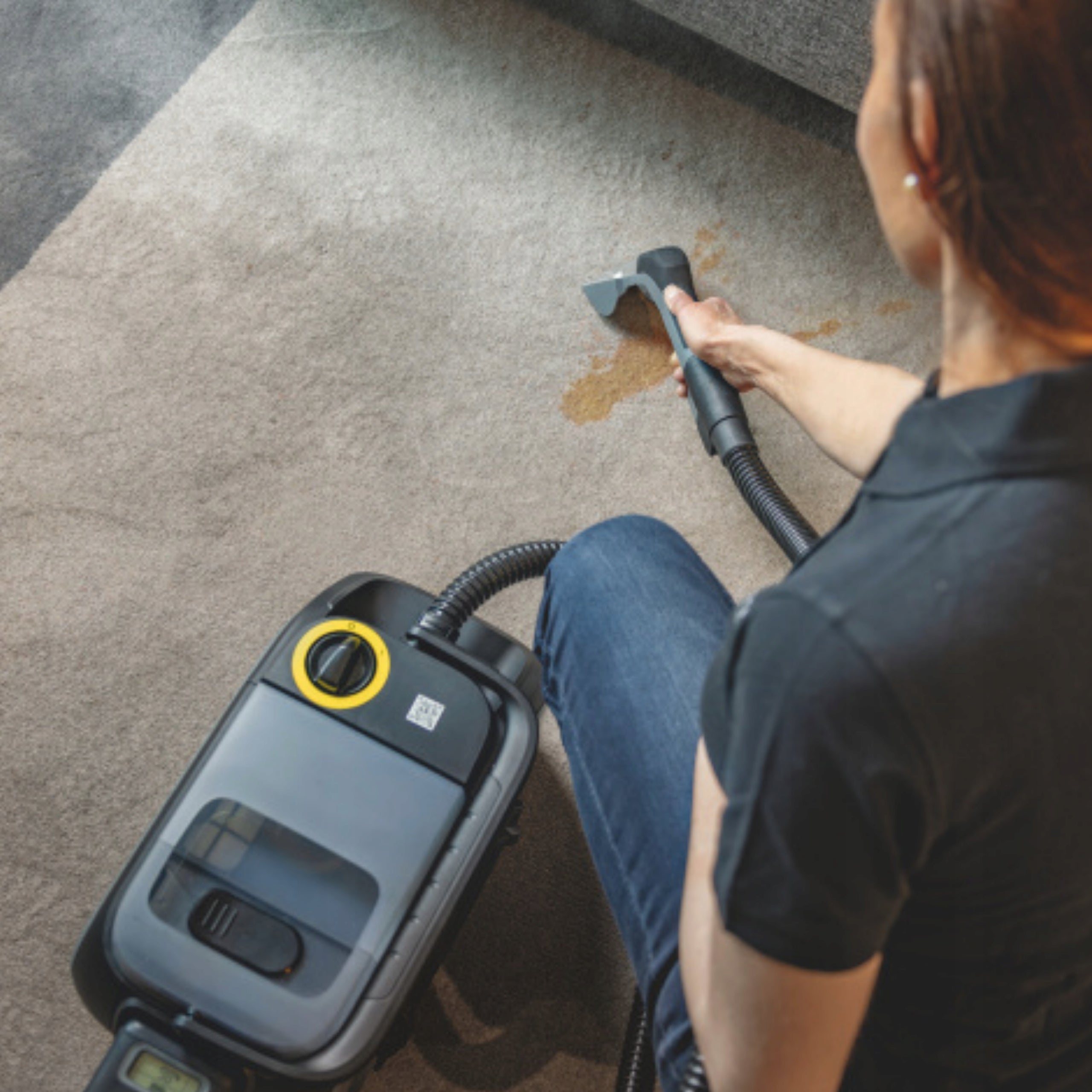 Washing Vacuum Cleaner KARCHER PUZZI 2/1 Bp + Battery + Fast Charger Packaging status original