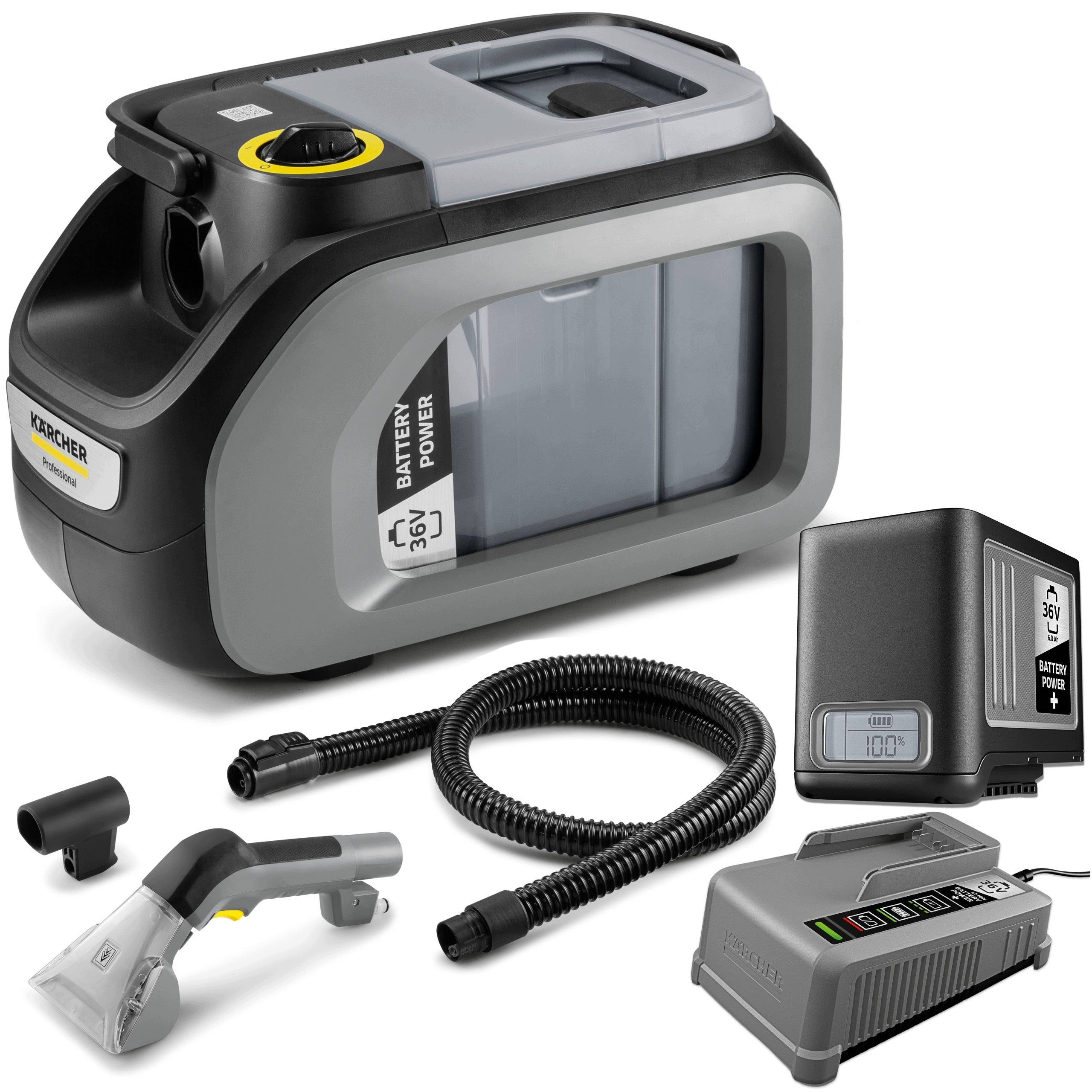 Washing Vacuum Cleaner KARCHER PUZZI 2/1 Bp + Battery + Fast Charger