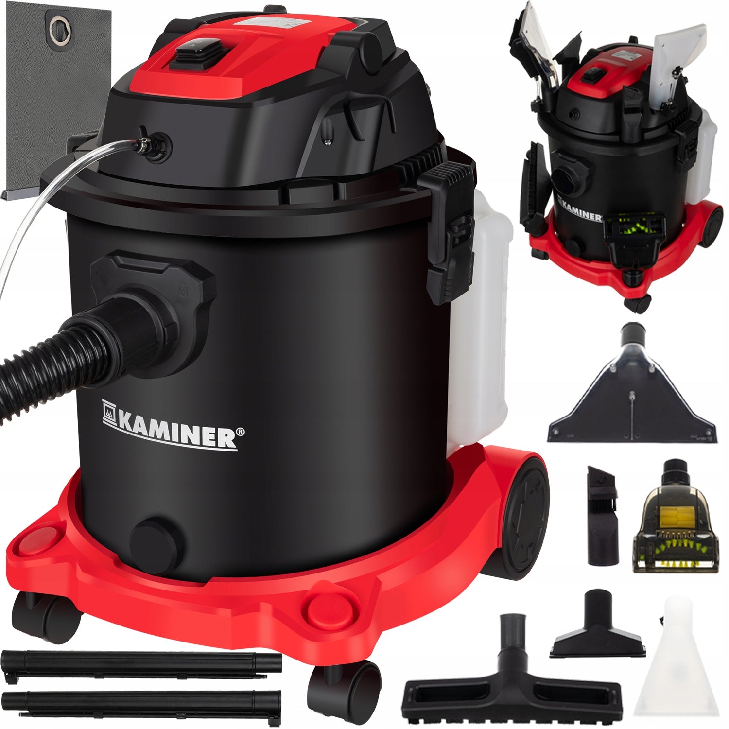Washing Vacuum Cleaner for Carpet Upholstery Industrial Suction Cup Strong Set 20l
