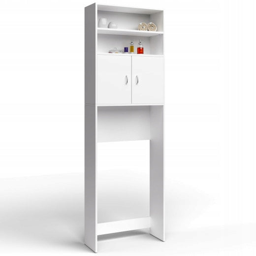 Washing machine cabinet white 185x63x20cm Brand Deuba