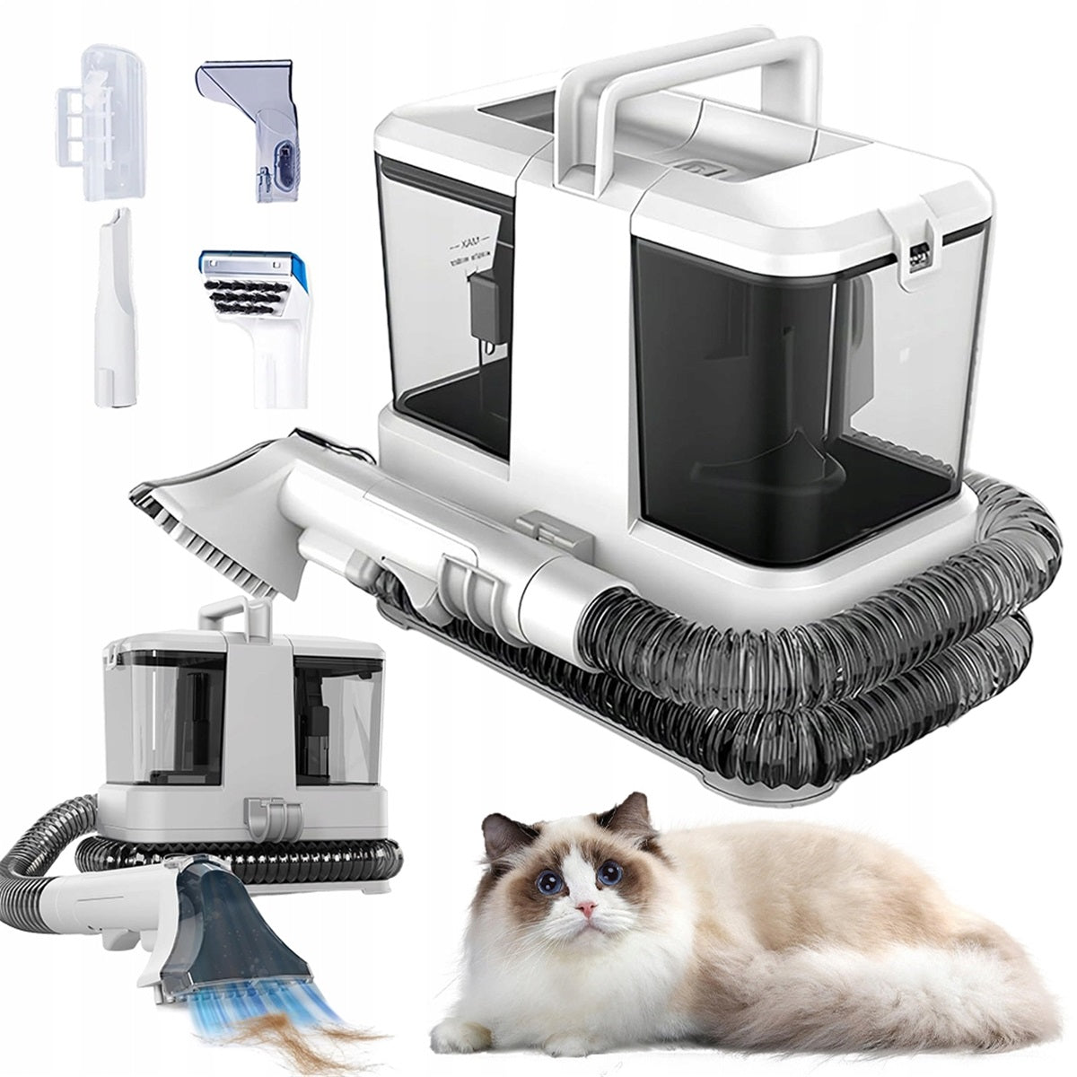 Washing vacuum cleaner Bedee with 4 suction cups and 2 tank system 400 W white Manufacturer code Odkurzacz do mebli tapicerowanych