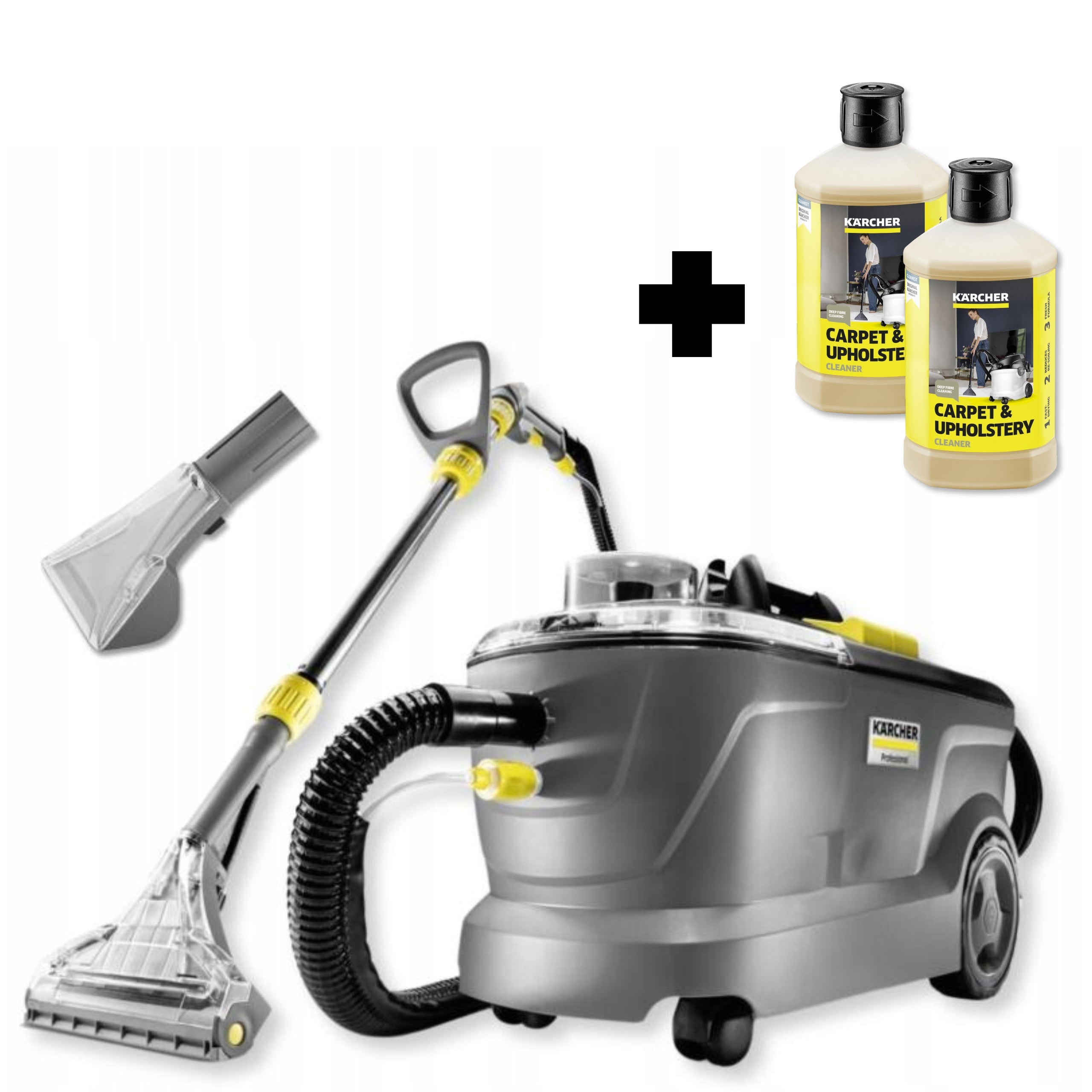 Washing vacuum cleaner Puzzi 10/1 for carpet washing Karcher + 2x RM 519