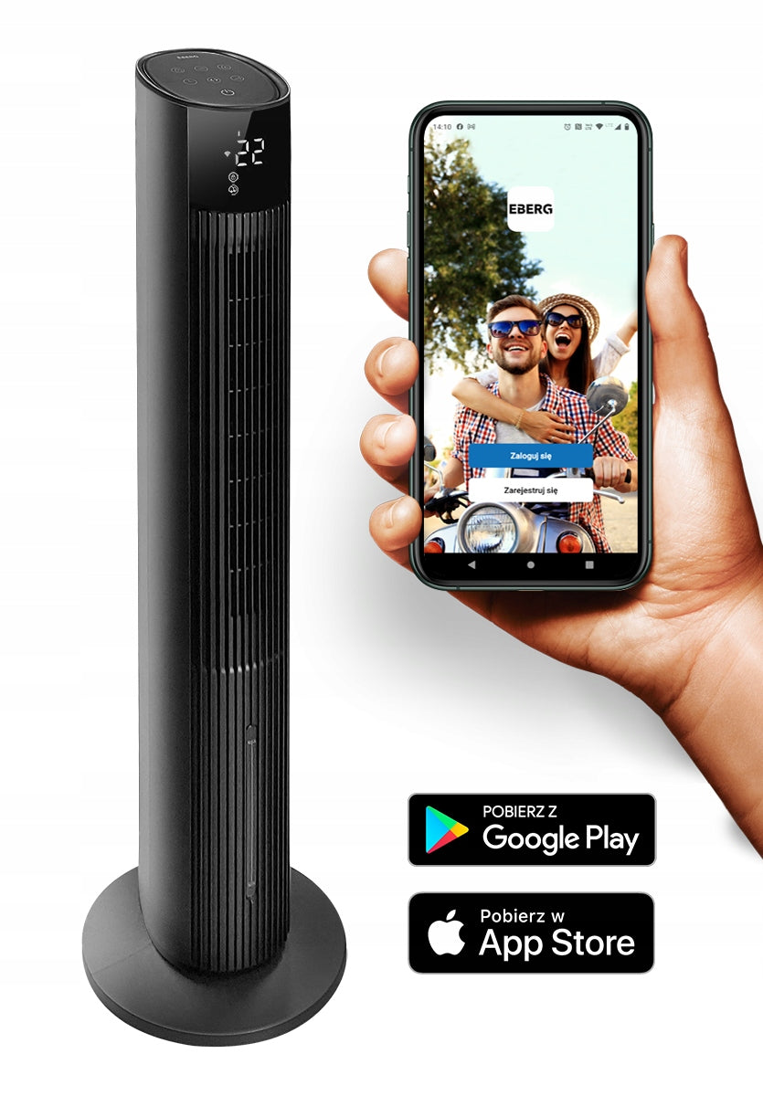 Water Air Conditioner 6in1 Column Fan IONIZATION WiFi + Aroma Manufacturer code Klimator EBERG NEXO 6w1 JONIZACJA klimatyzer