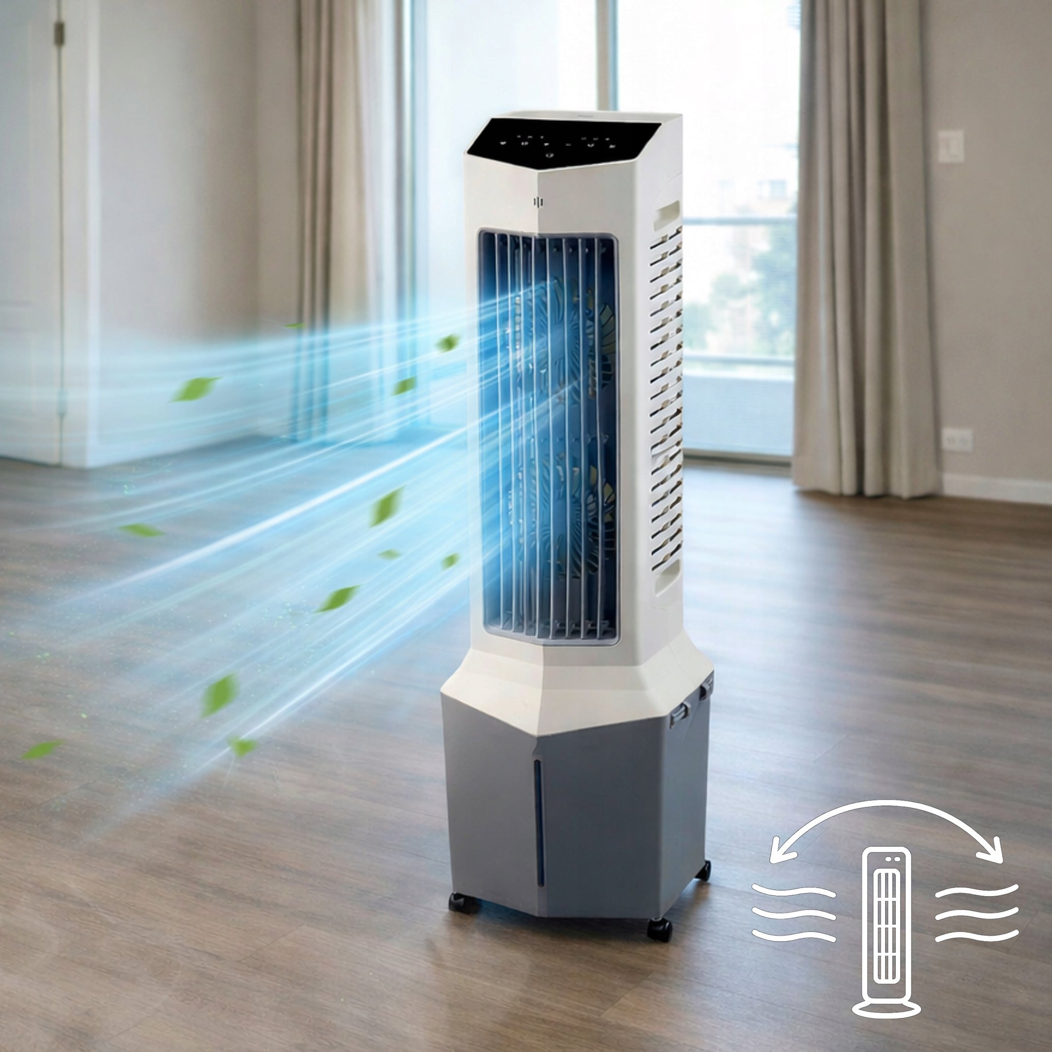 Water Air Conditioner Portable Column Fan Quiet PILOT 40W 12L Brand Zilan