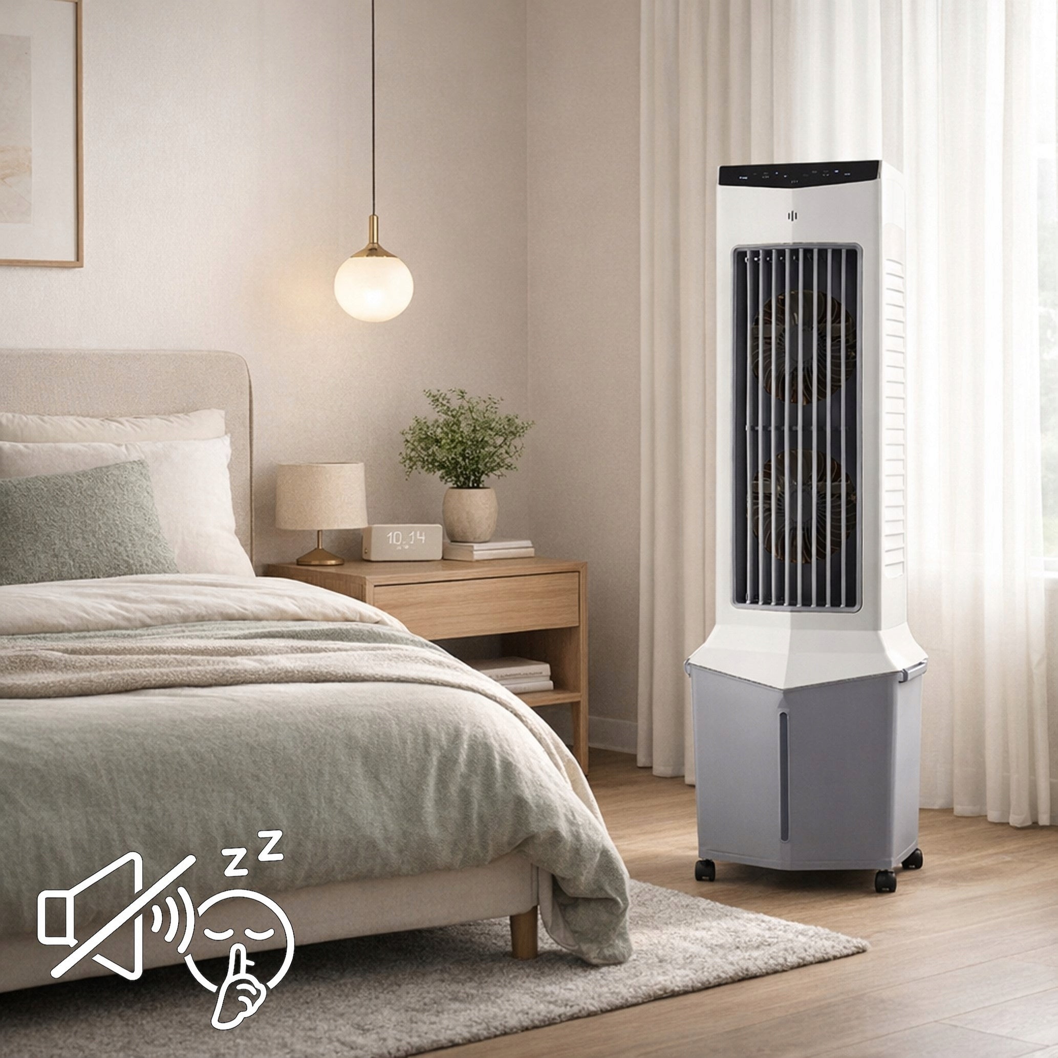 Water Air Conditioner Portable Column Fan Quiet PILOT 40W 12L Power 40 W