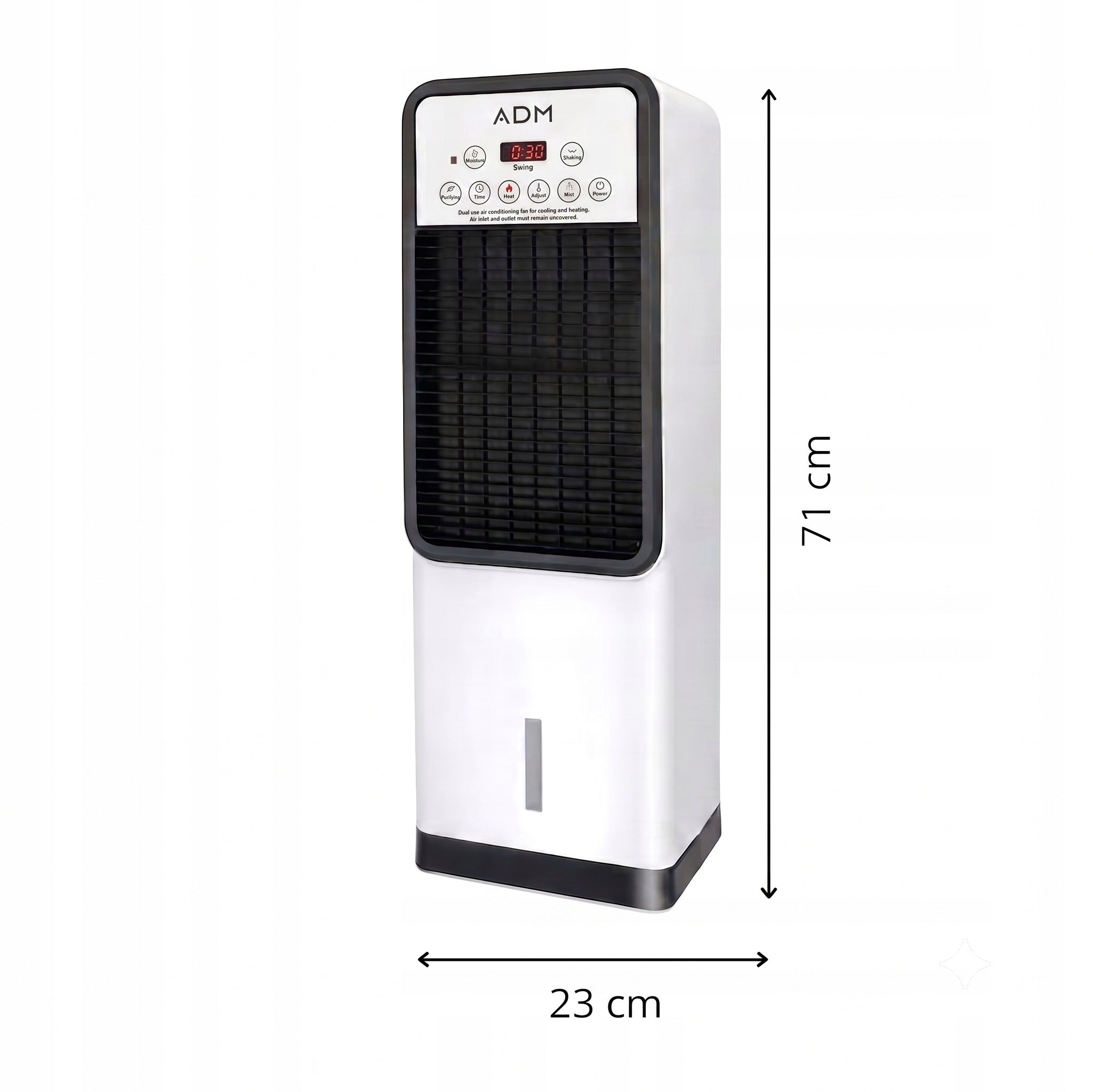 Water Air Conditioner Portable Humidifier Purifier + Heating 4in1 Packaging status original