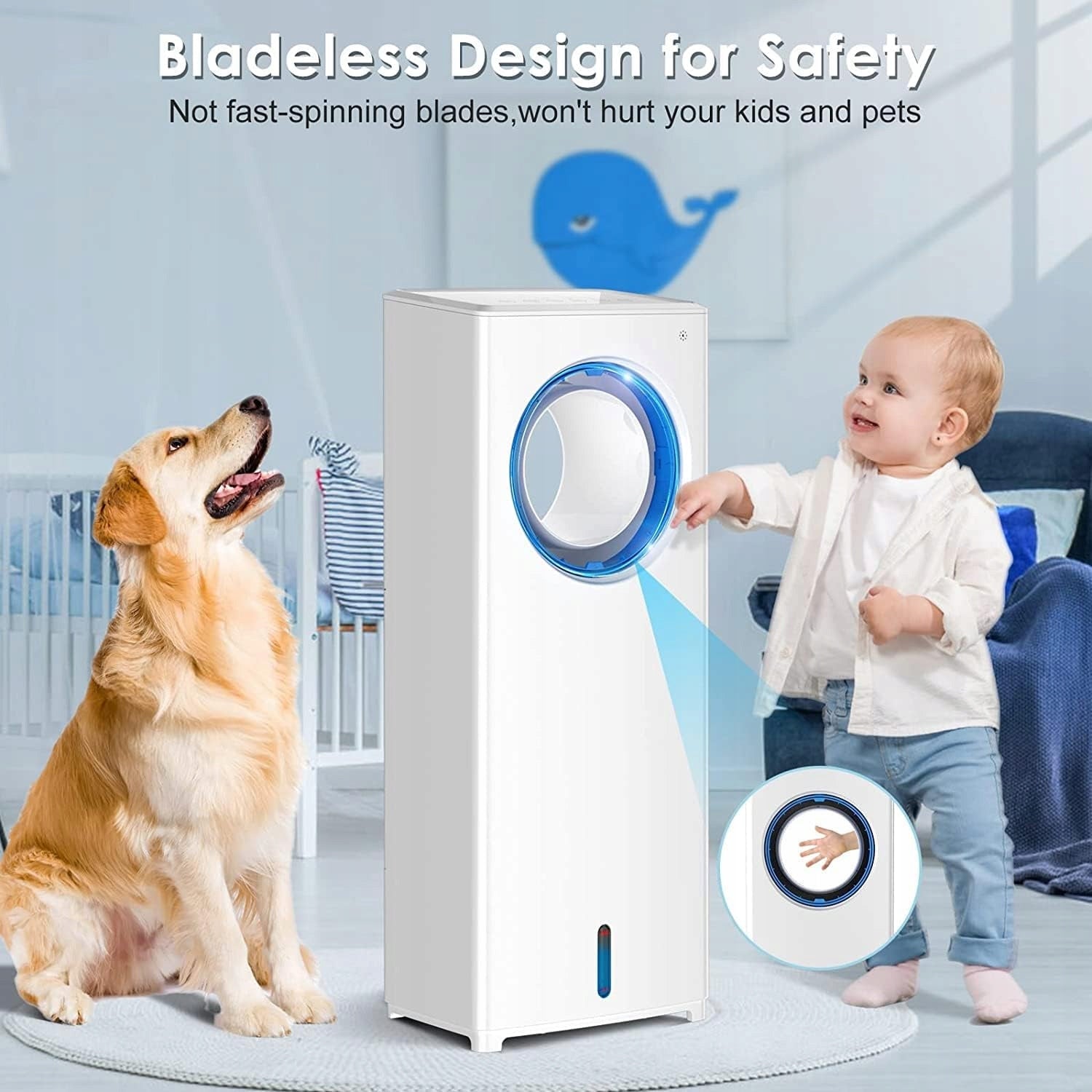 Water Air Conditioner Portable Quiet Fan 40db EAN (GTIN) 8718042064042