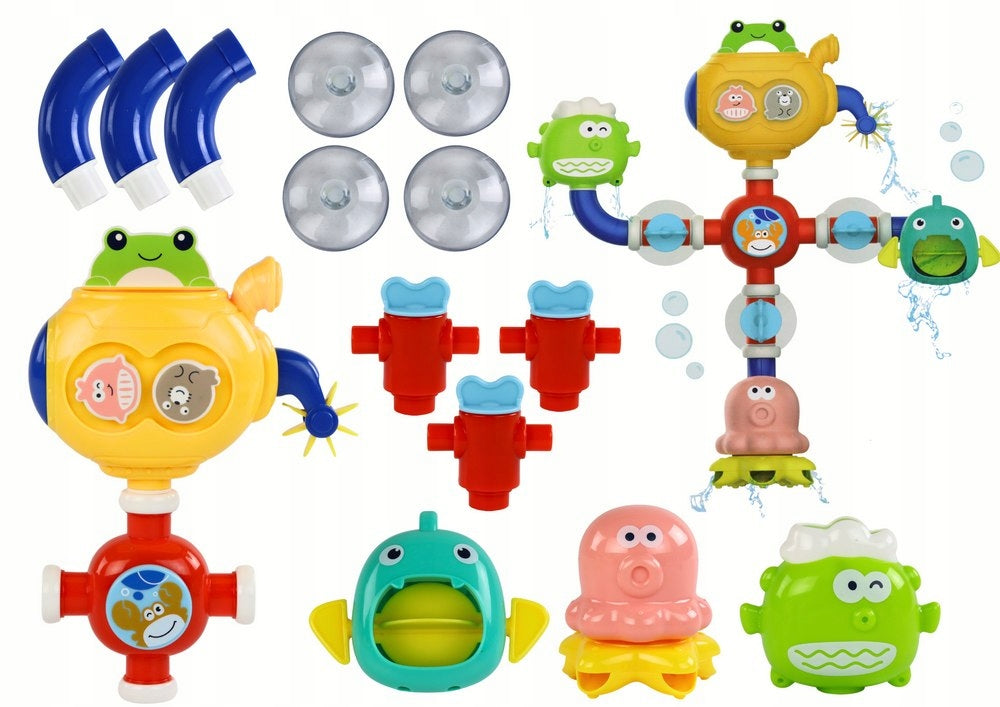 Water Bath Toy Overflow Robot Suction Cups Lean Toys Brand LEAN Toys