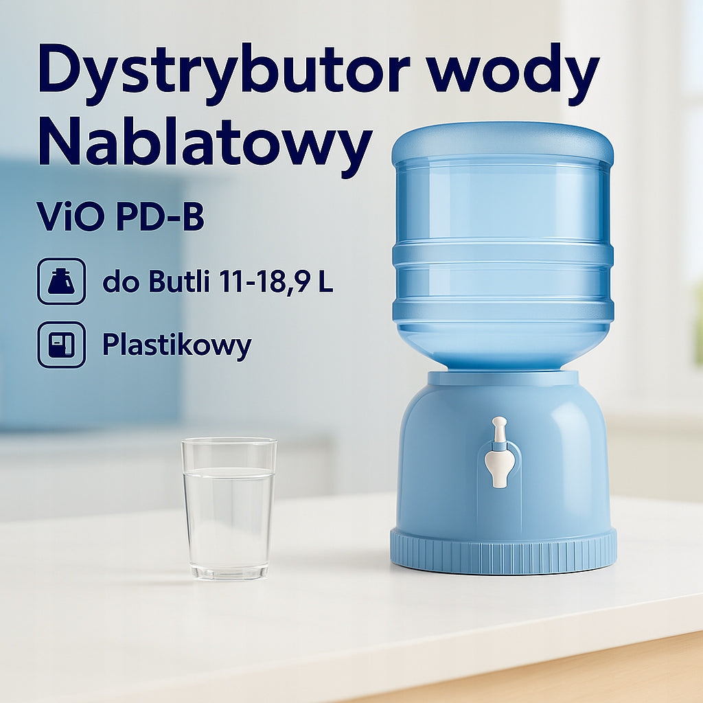 Water Dispenser Countertop VIO PD-B Blue for Cylinder 11-18,9L Plastic Manufacturer code VIO-PD-B