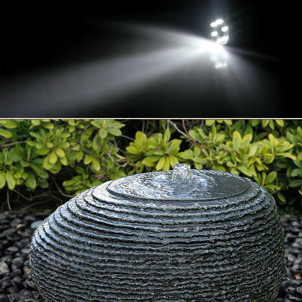 Water Eyelet Garden Fountain Pump 1500L/H With 3 LED Lighting Packaging status original