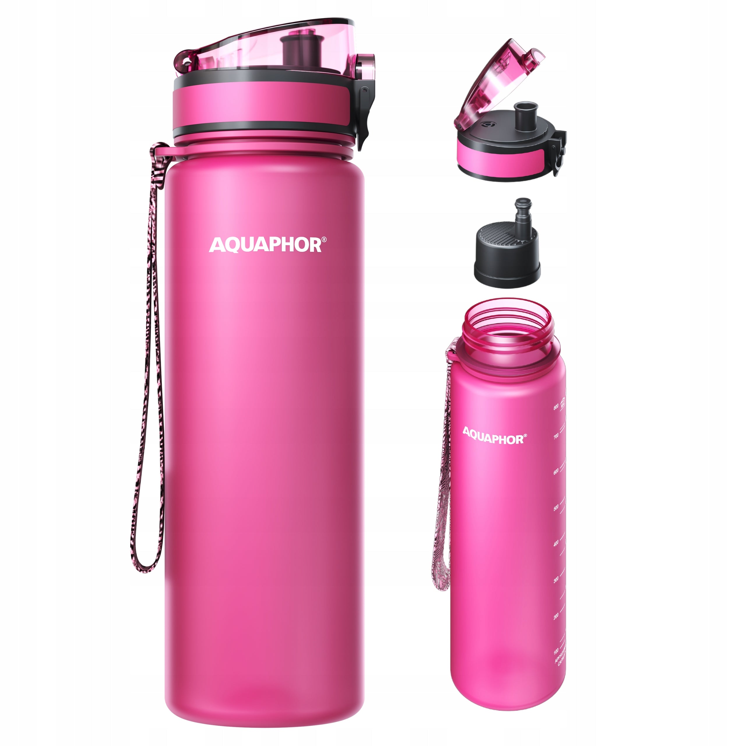 Water Filter Bottle Aquaphor City 800ml Pink Water Bottle for Travel EAN (GTIN) 4744131019529