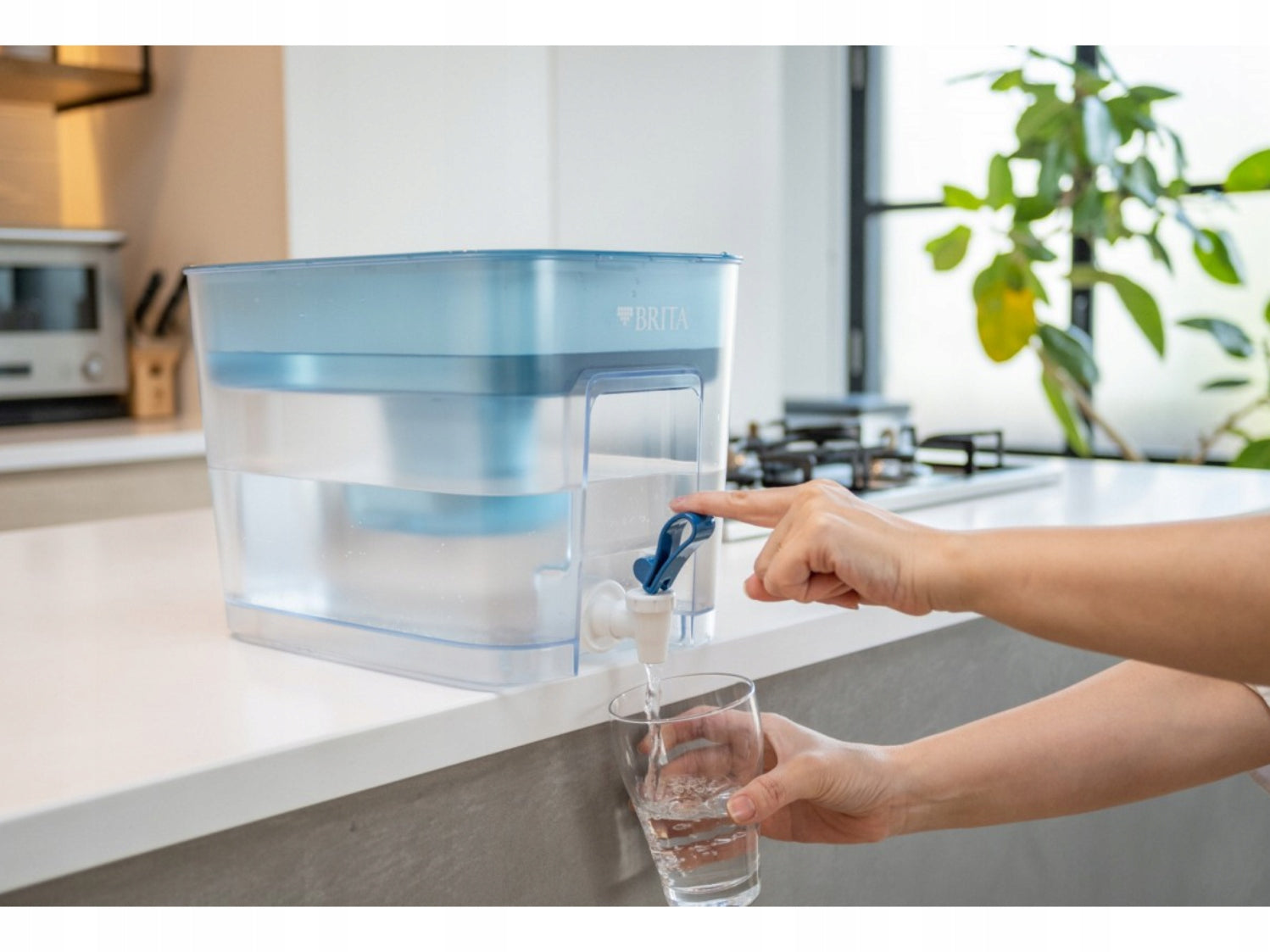 Water Filter Jug Brita Flow XXL 8,2L Blue with Tap + Cartridge Model Flow