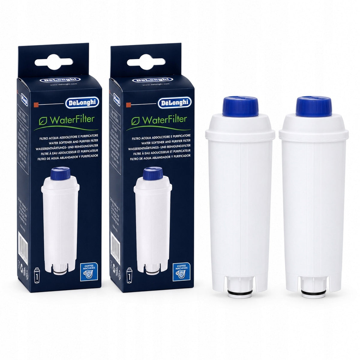 Water Filter Original DeLonghi DLSC002 SER3017 Refill For Express 2 Pcs Packaging status original