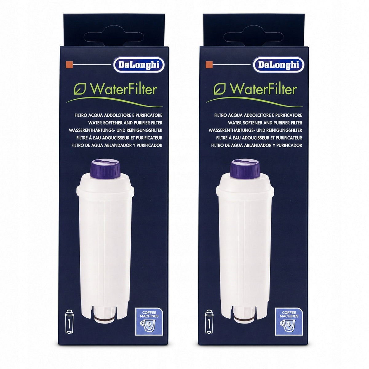 Water Filter Original DeLonghi DLSC002 SER3017 Refill For Express 2 Pcs