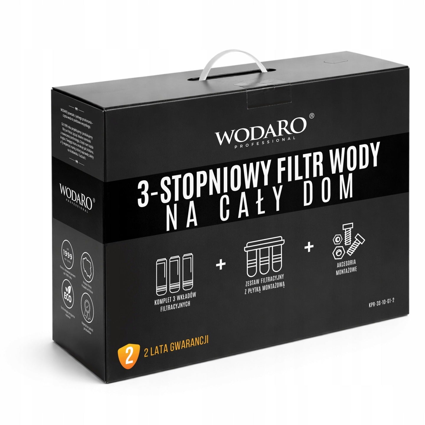 Water Filter Pre-BODY HOUSING fi 1'' GW 3 DEGREE + Cartridges SET Product weight with unit packaging 3.5 kg