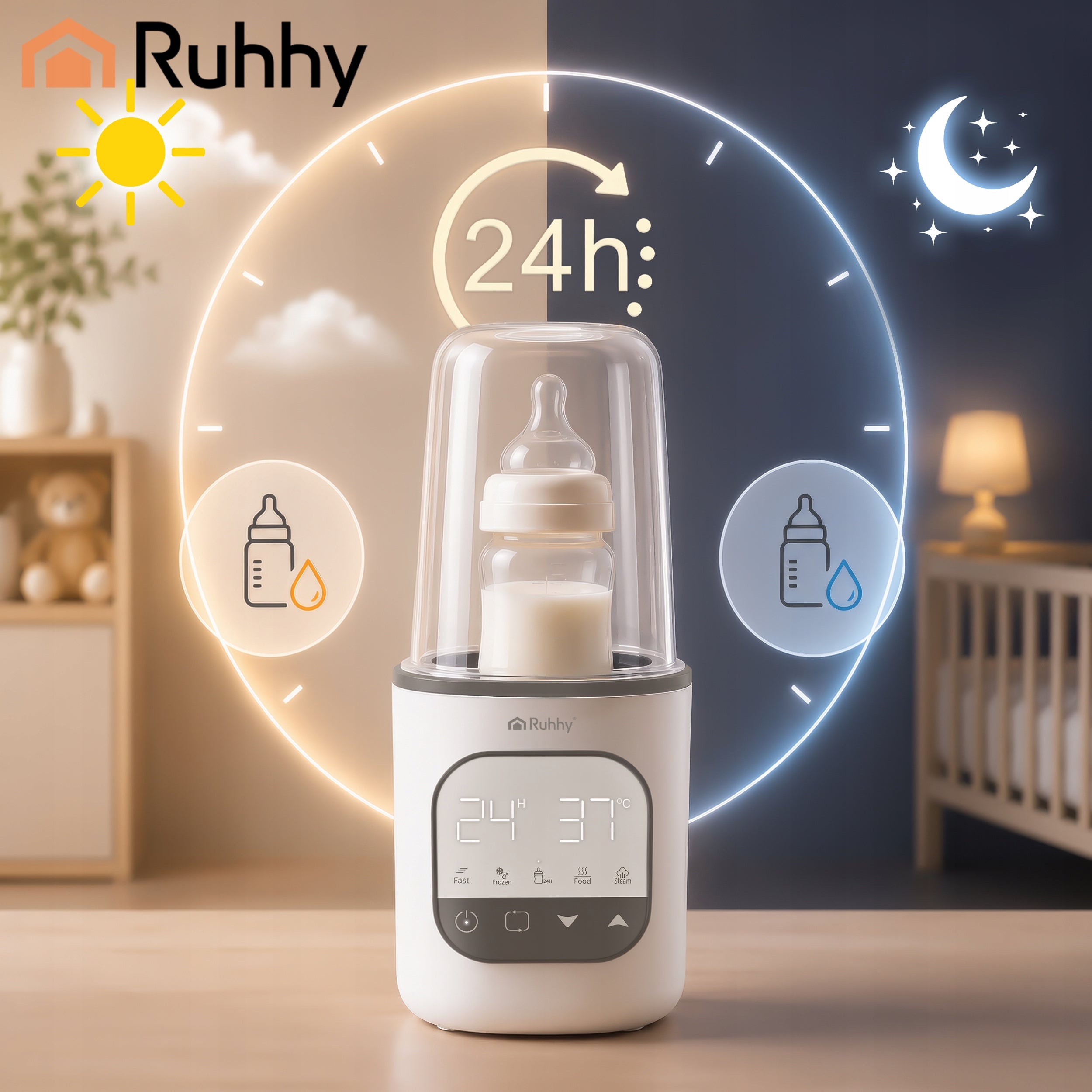 Water Food Milk Bottle Warmer for Babies Infants Fast 3 min Medical device no