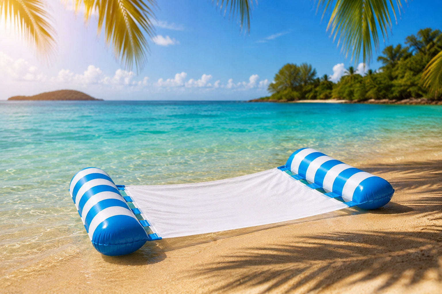Water Hammock Swimming Mattress Inflatable Mesh Packaging status original