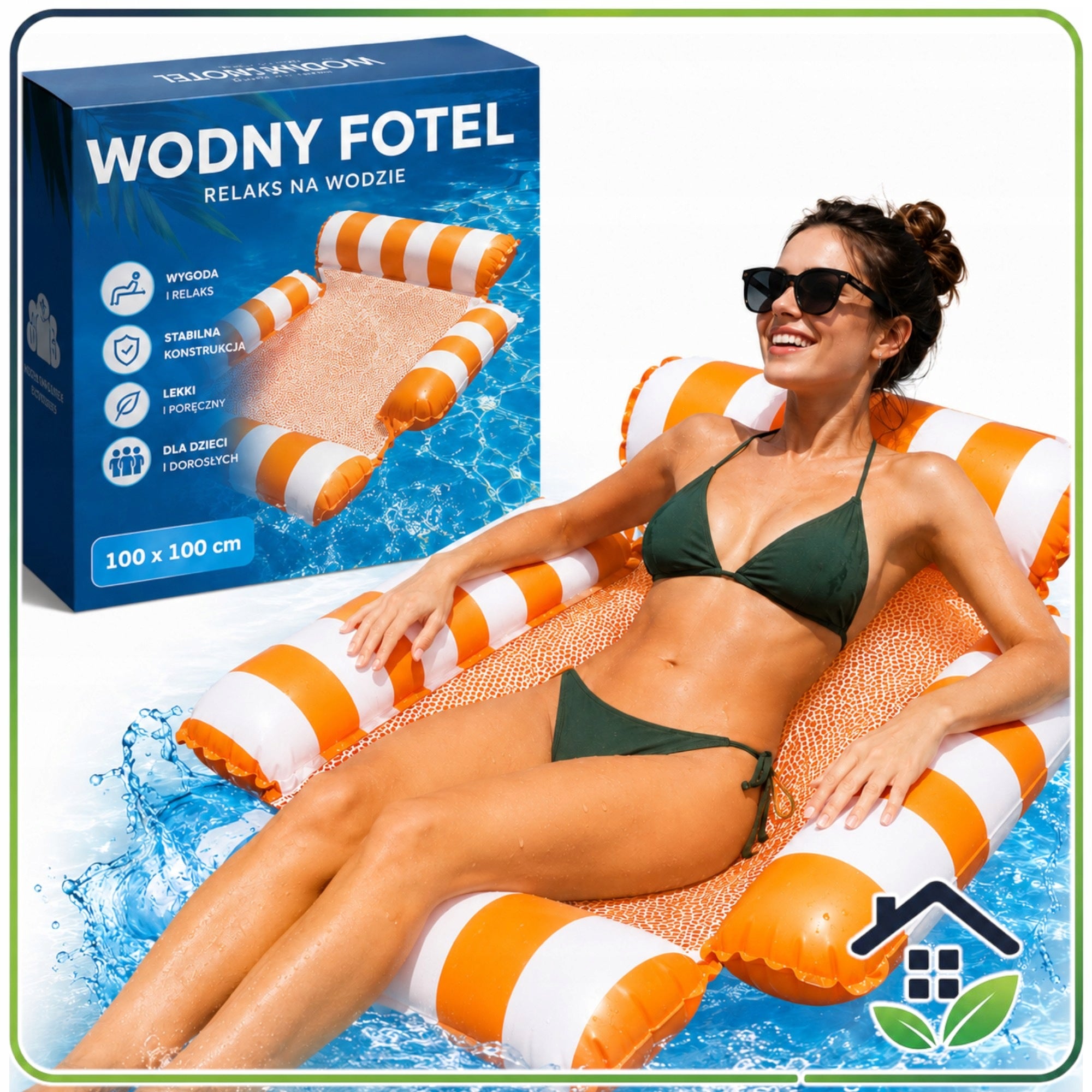 Water Hammock Swimming Mattress Inflatable Sun Lounger with Mesh for Beach Pool Brand Allbag