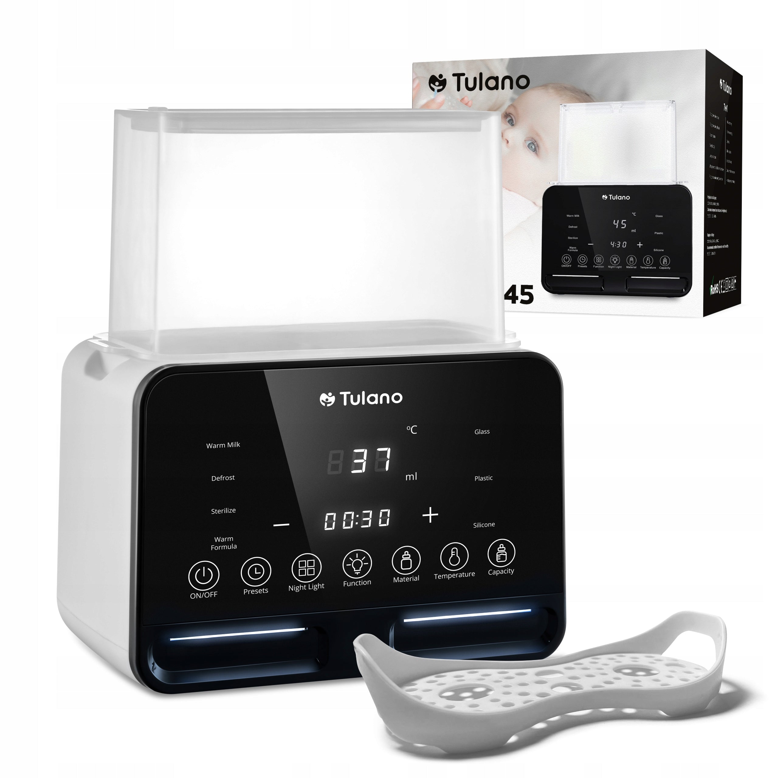 Water Milk Bottle Heater Tulano Teat STERILIZER PORTABLE