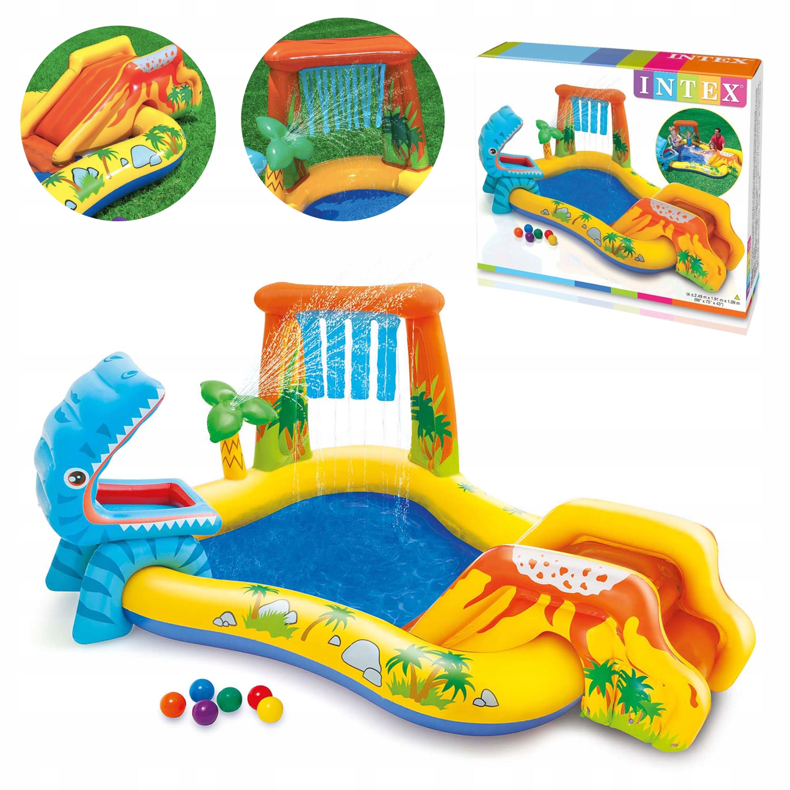 Water Playground Inflatable Swimming Pool for Children Garden Fountain Intex 57444