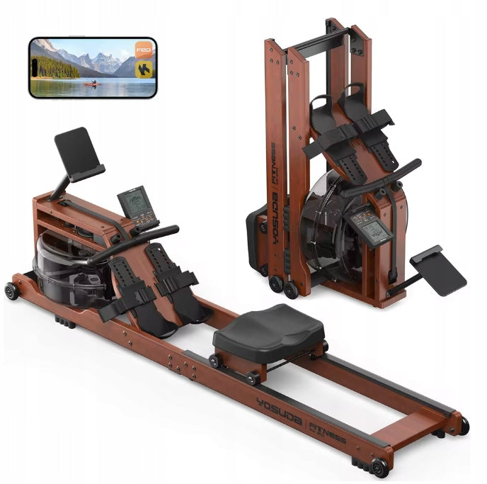 Water Rowing Machine YOSUDA MZHCJ 10 Resistance Levels MAX 182KG [Certificate]