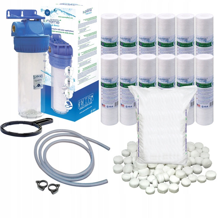 Water Softener - 25L, Salt, Test, Cartridges Brand Ocean