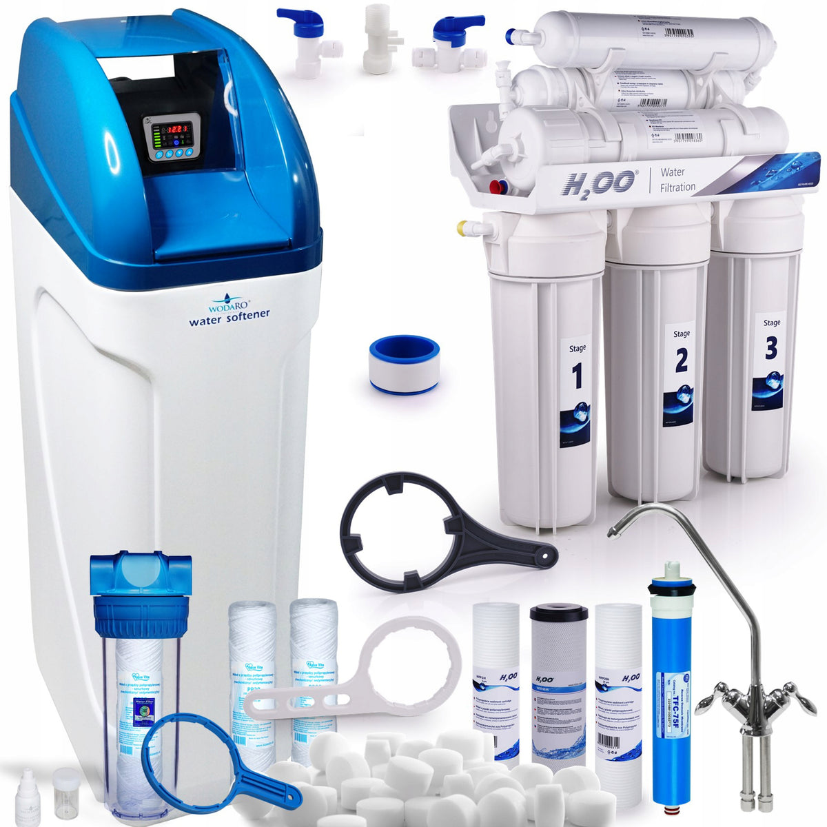 Water Softener 30RX + Water Filter RO Set Whole House ECO Set Freebie