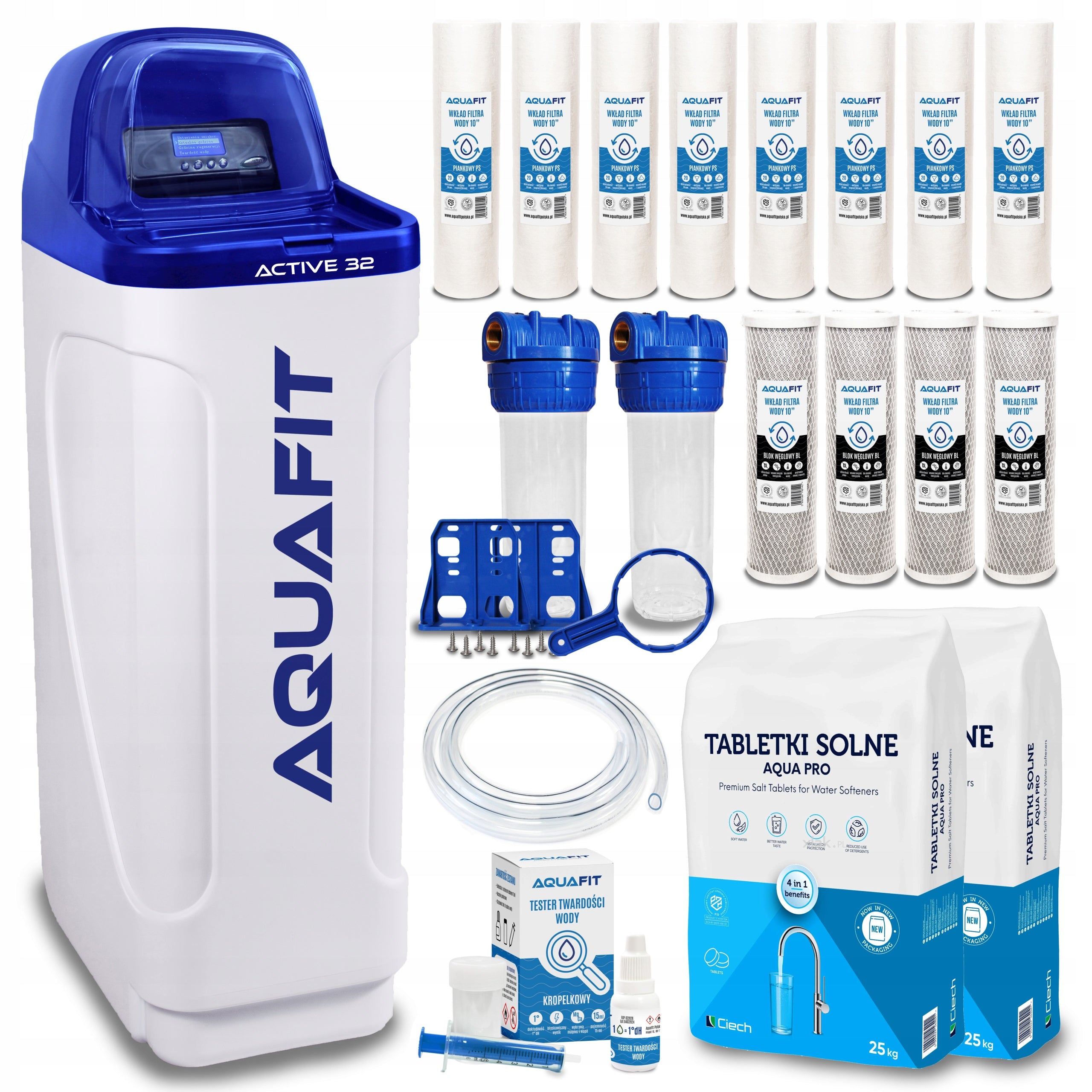 Water Softener for Home AQUAFIT Active 32 Water Treatment Station WB