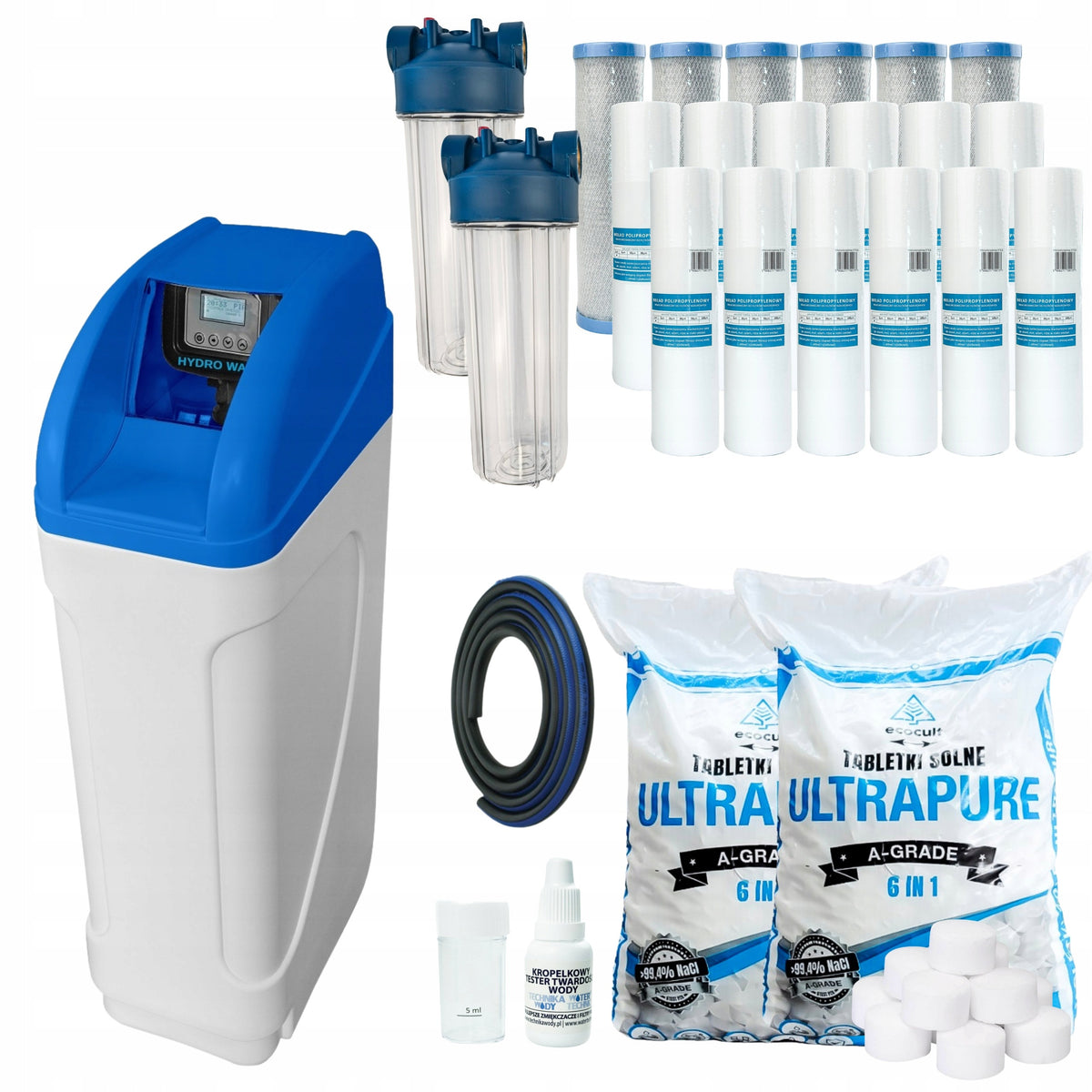 Water Softener for Home HYDRO WATER 28 Water Treatment Station + Salt Filters