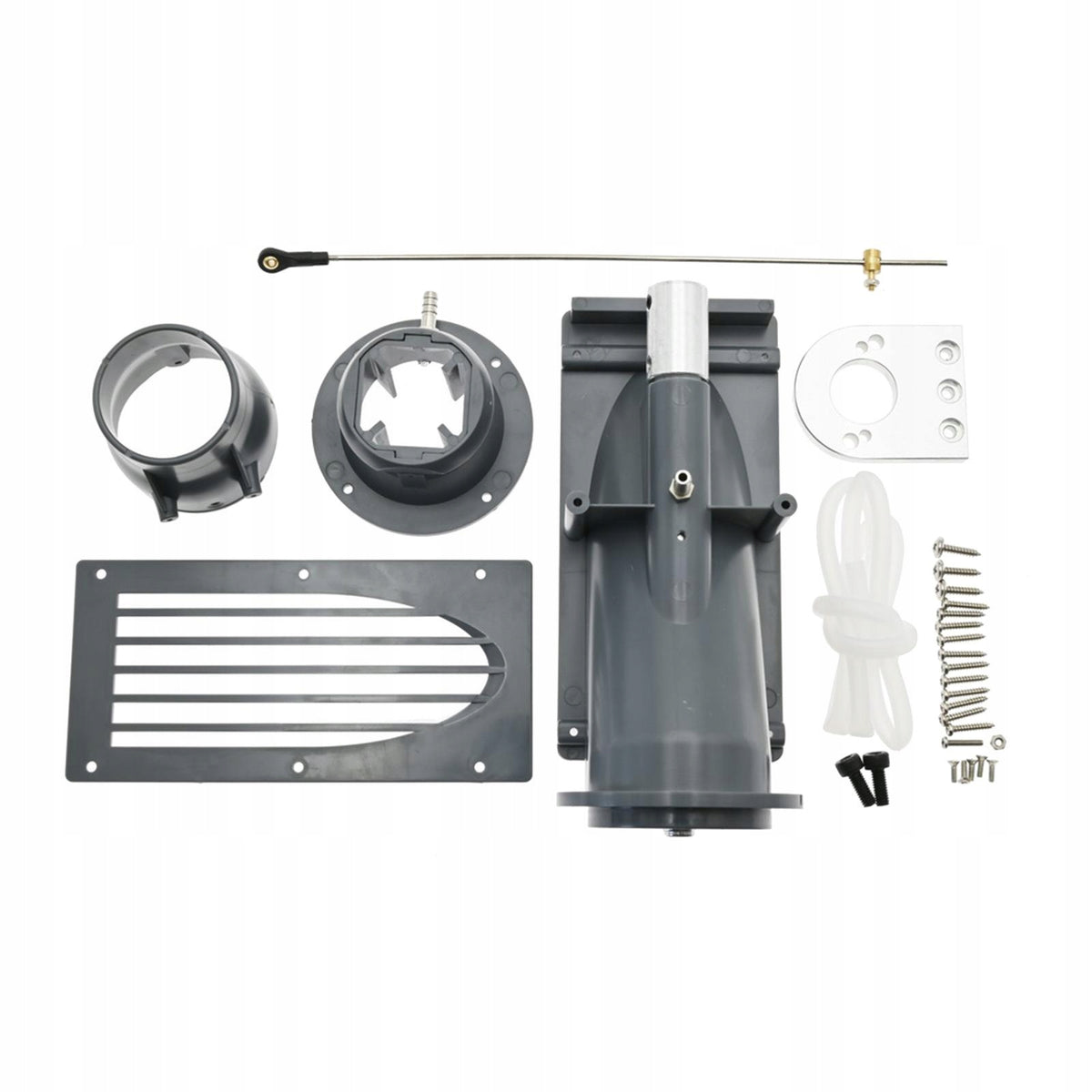 Water Thruster Jet Pump Propeller for RC Jet Drive Boat Replaces Spare Gray Color gray